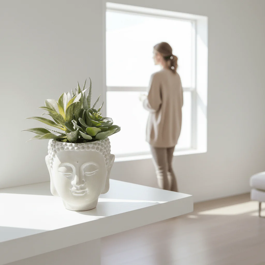 Fiori Buddha Pot Mixed Succulent - Image 2