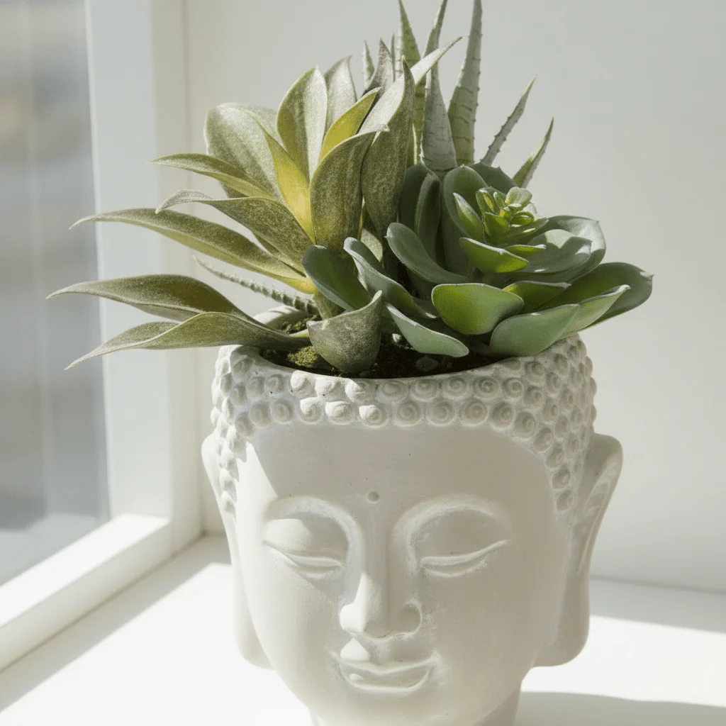 Fiori Buddha Pot Mixed Succulent - Image 5