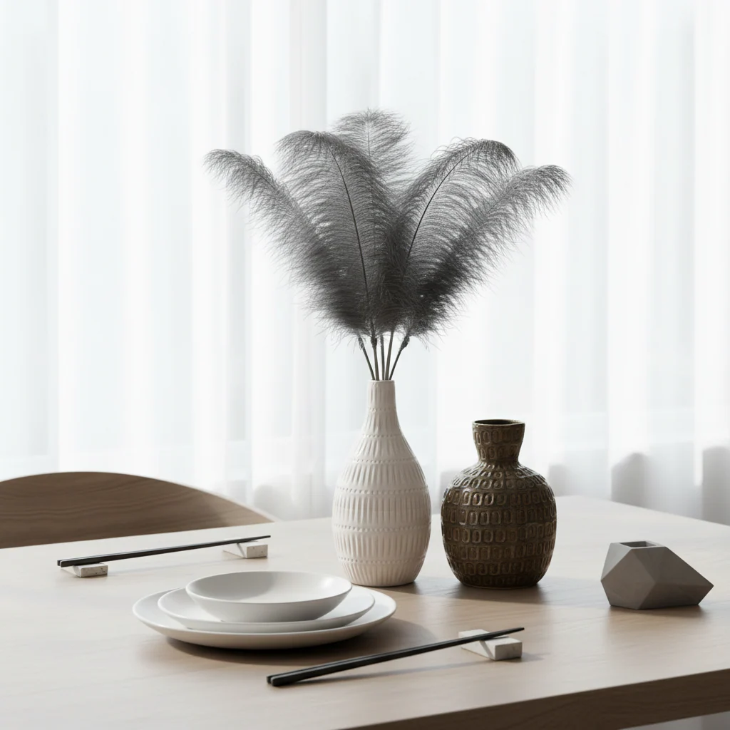 Fiori Grey Feather Stem - Image 4