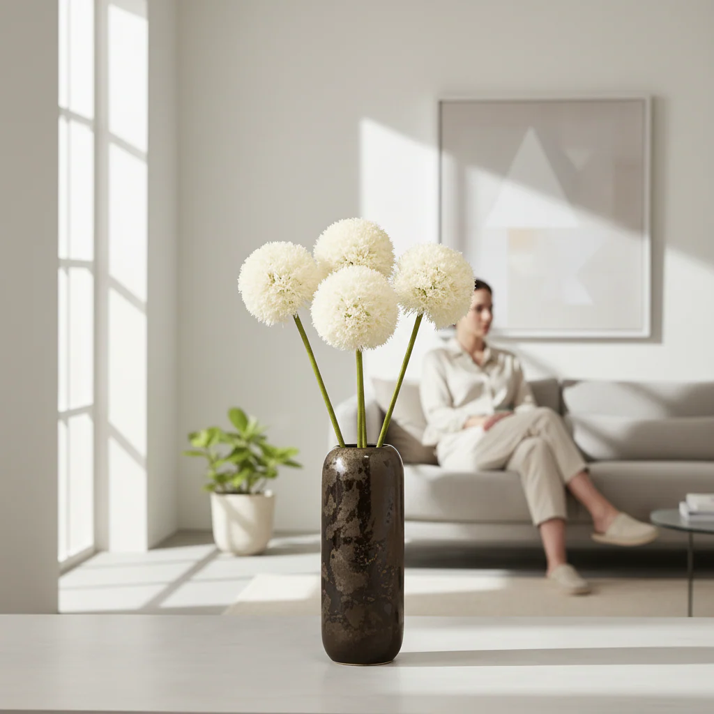 Fiori Ivory Faux Allium Stem - Image 2