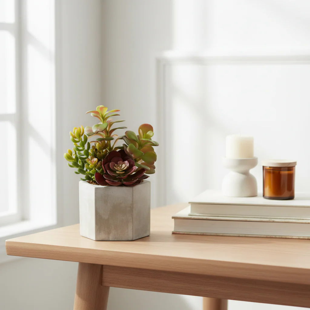 Fiori Mixed Succulent With Stone Effect Pot - Image 4