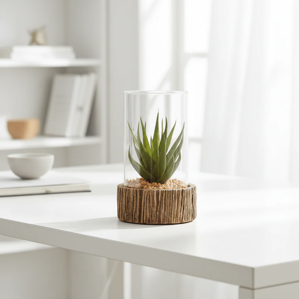 Fiori Small Succulent with Natural Stone Base - Image 3