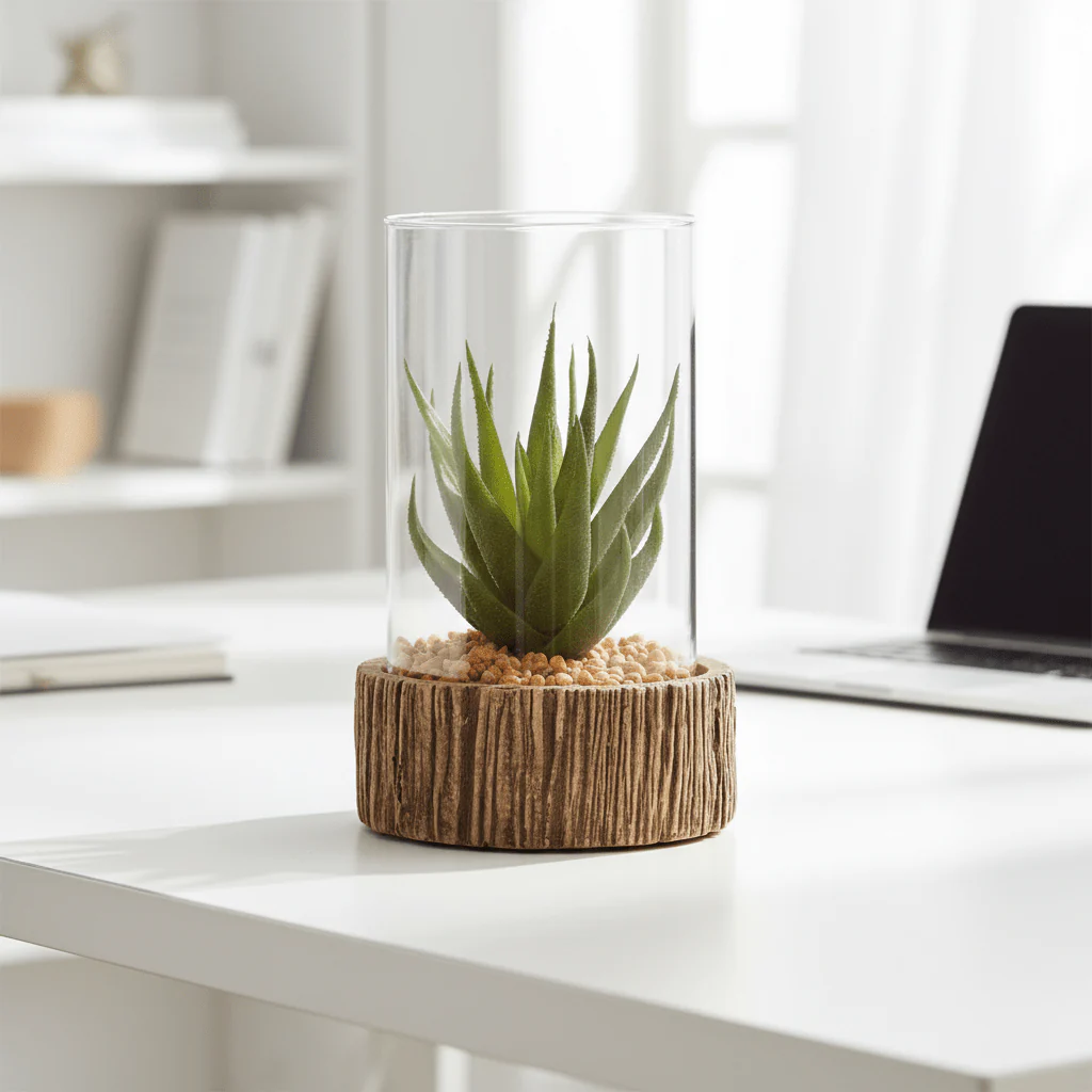 Fiori Small Succulent with Natural Stone Base - Image 5