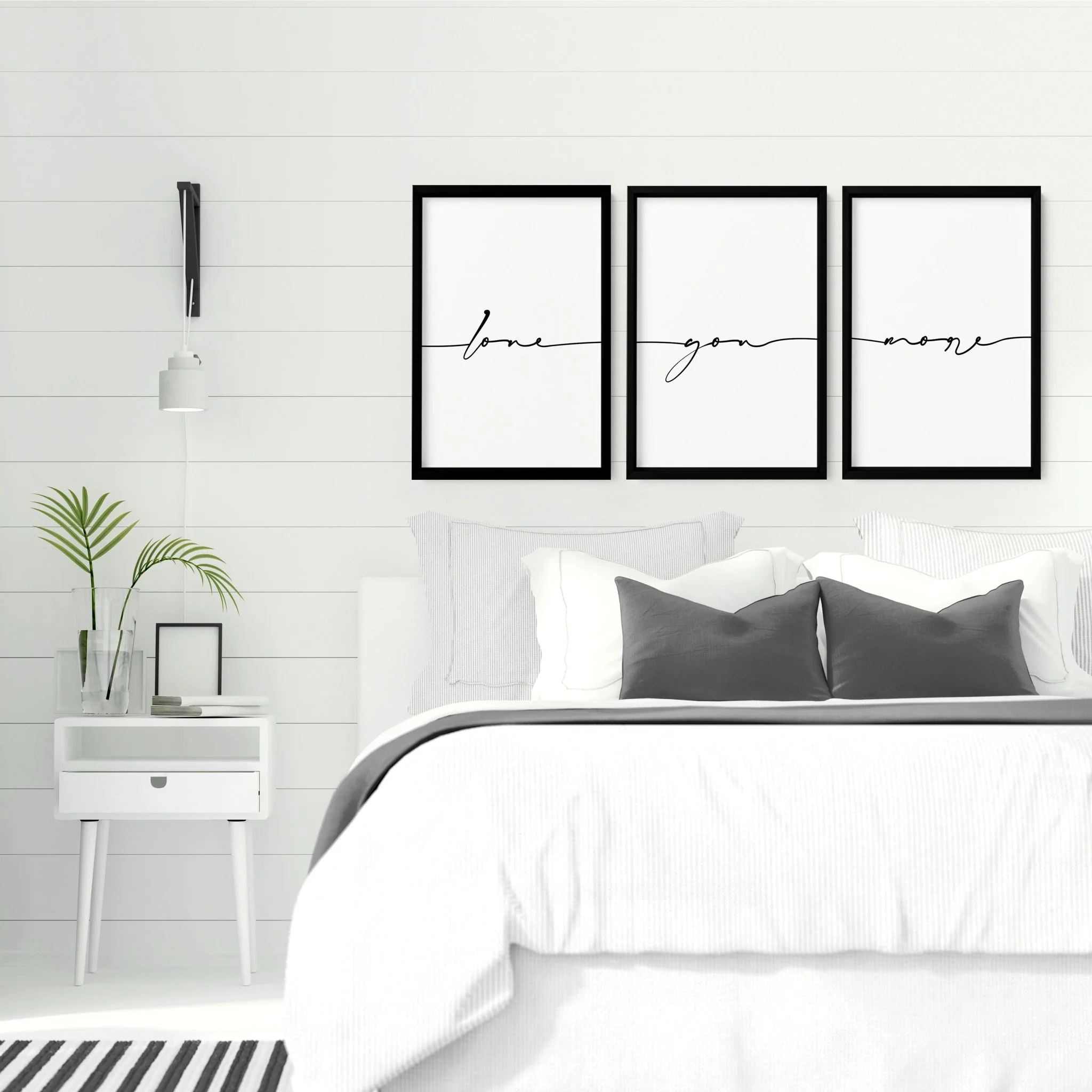 First anniversary gifts paper | set of 3 framed wall art for Bedroom - Image 3