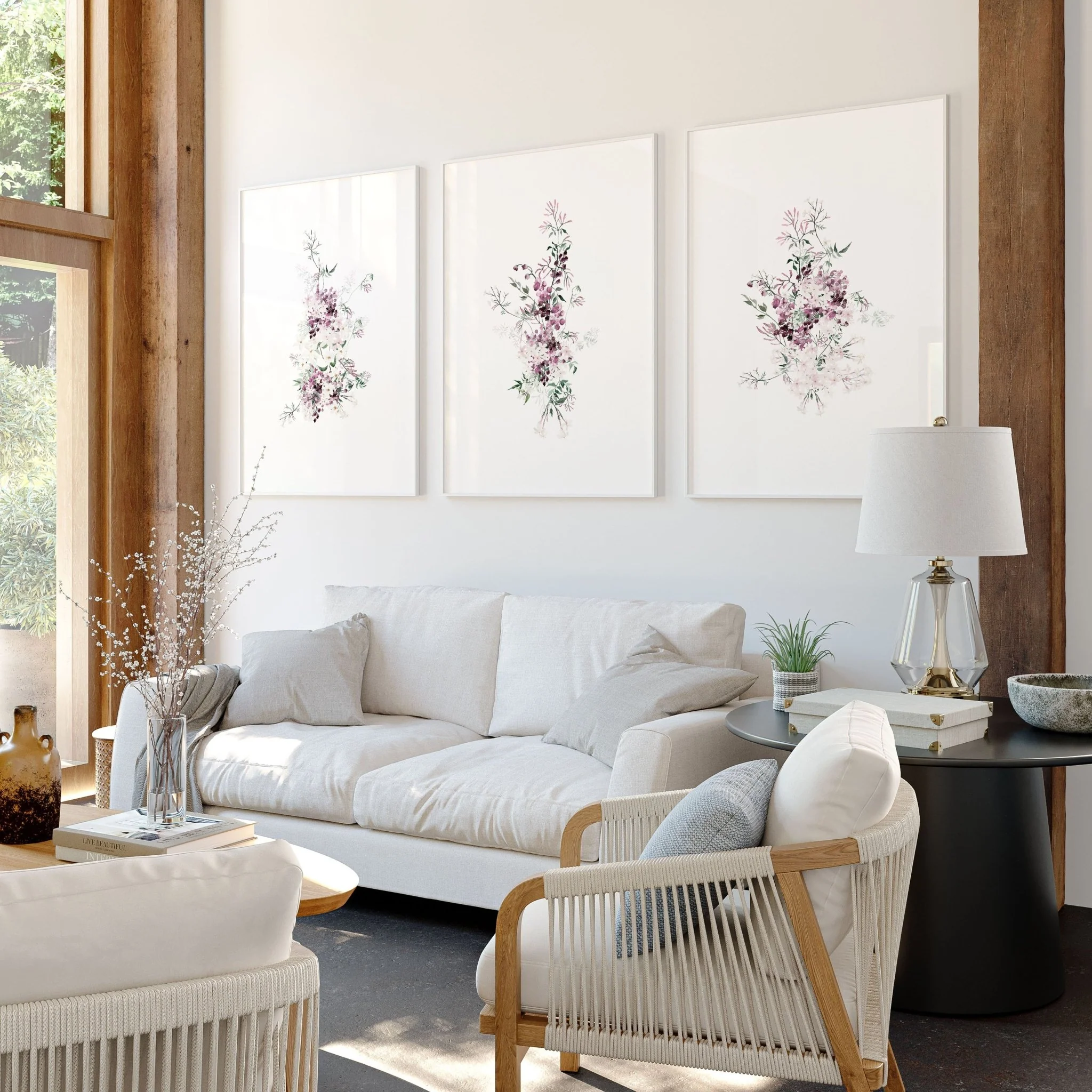 Floral Artwork | Set of 3 wall art prints - Image 3