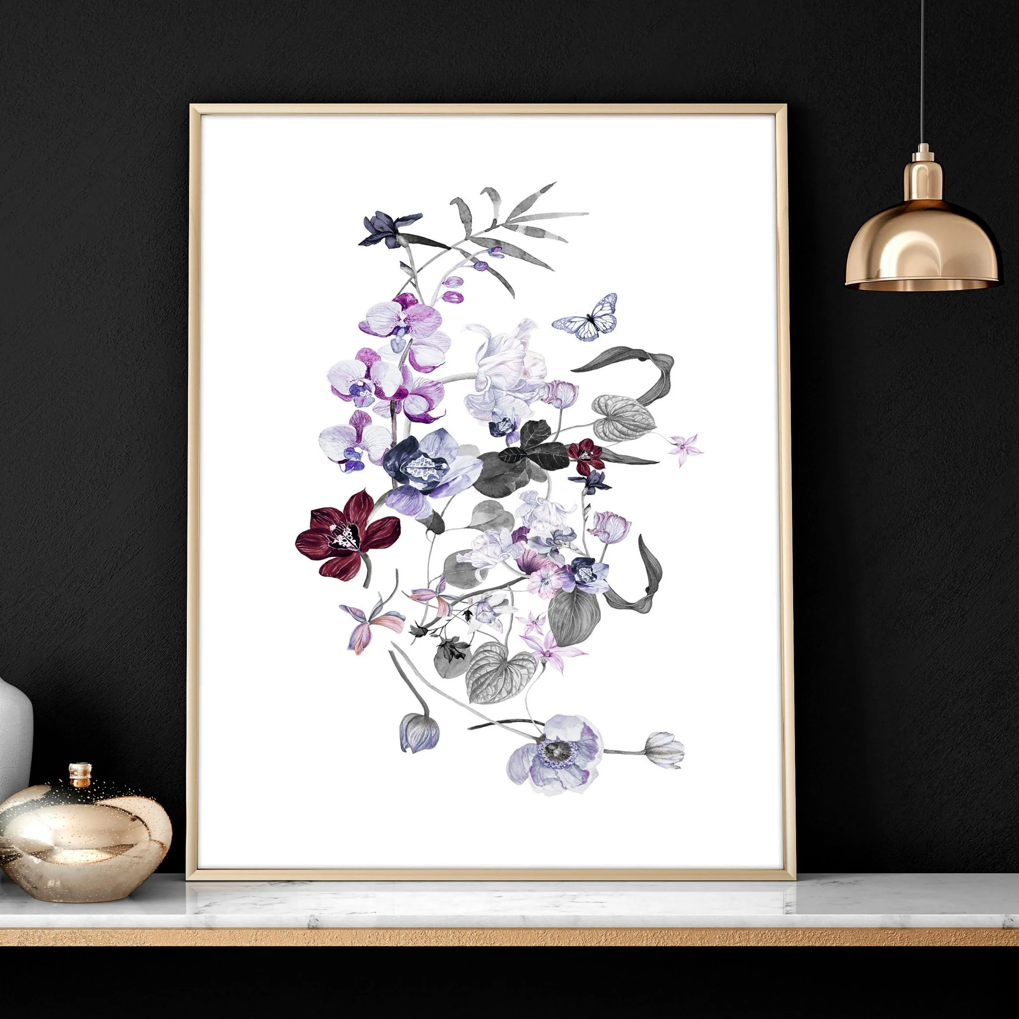 Flower art | set of 3 wall art for Home office decor - Image 3