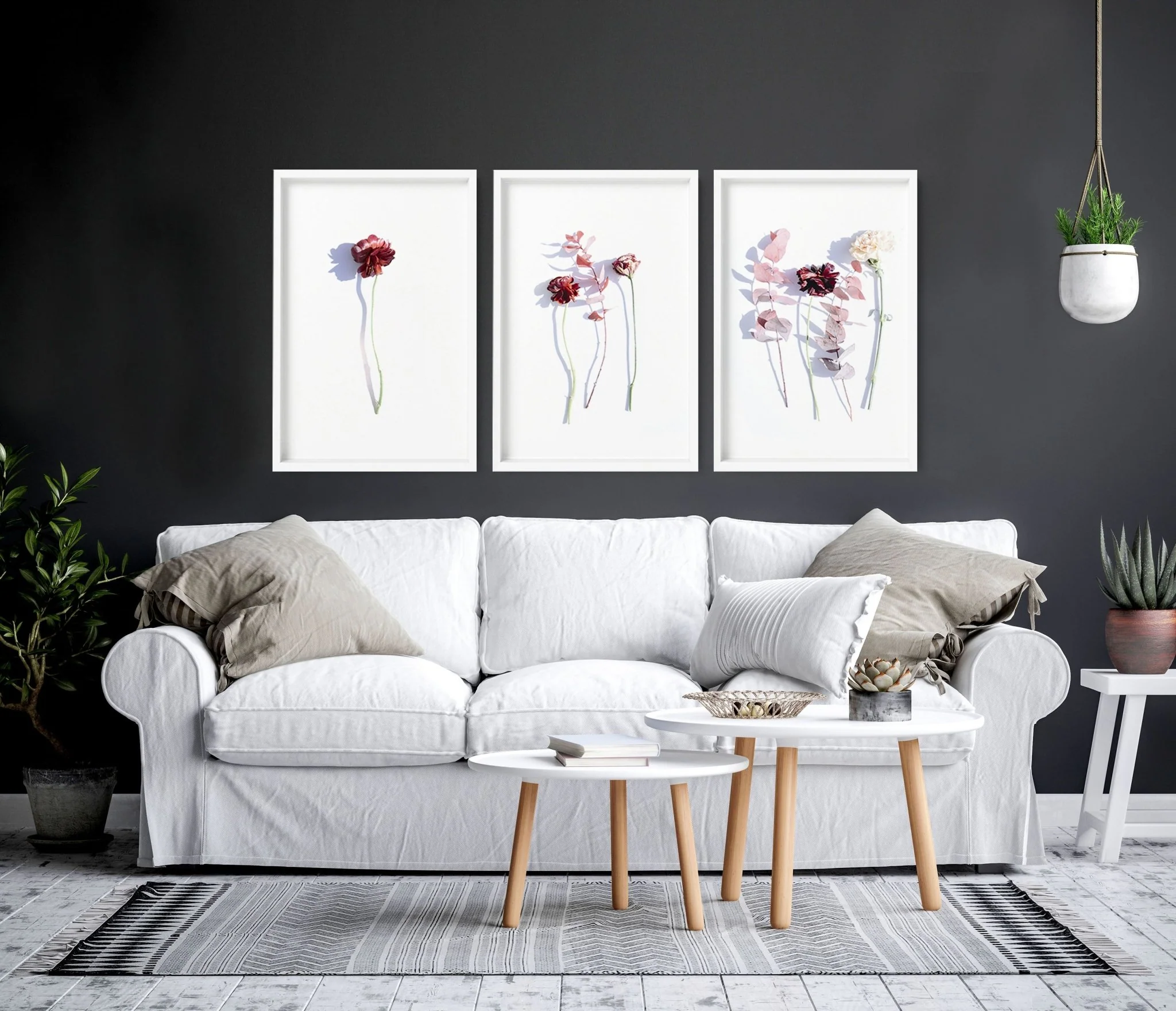 Flower paint | set of 3 wall art prints - Image 2