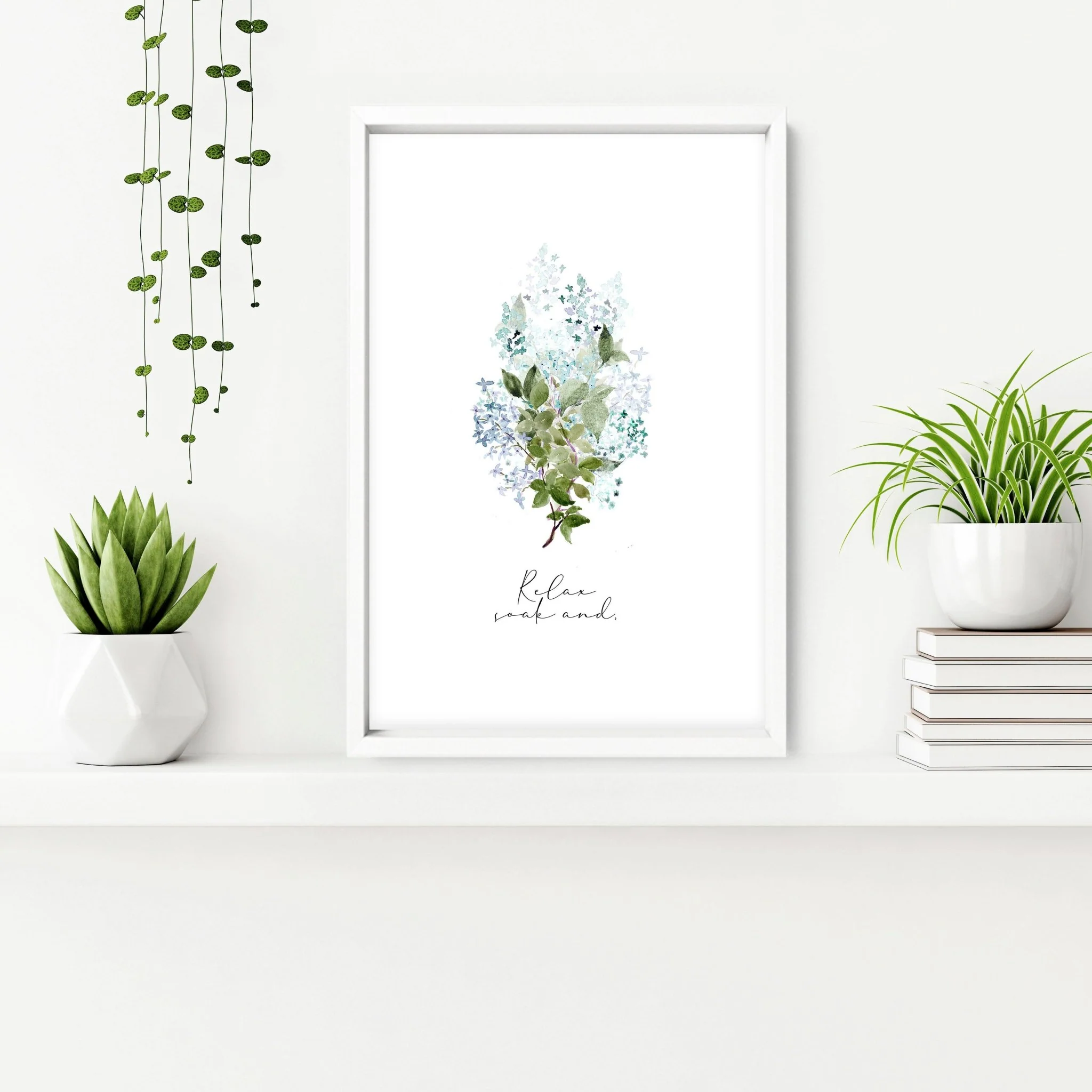 Flowers print | Set of 3 wall art for the Bathroom - Image 7