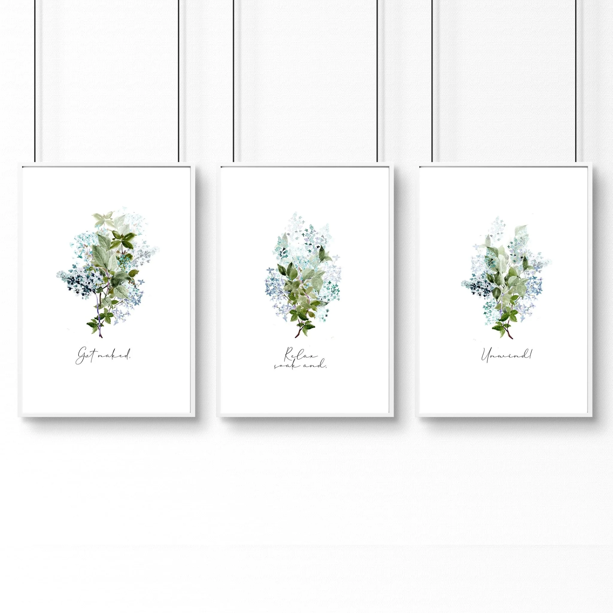 Flowers print | Set of 3 wall art for the Bathroom - Image 9