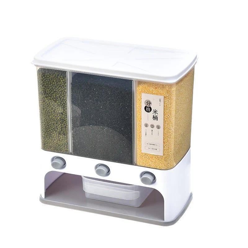 Food Storage Box Plastic Clear Container Wall-mounted Grain Storage Box for Whole Grains Kitchen Storage Container - Image 7