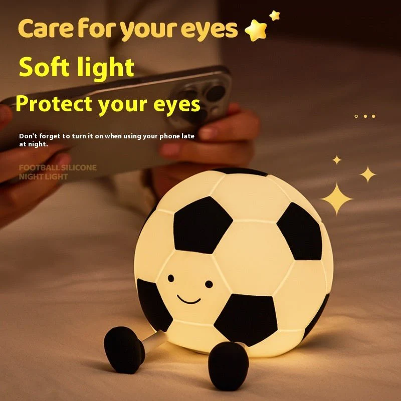 Football Night Light - Touch Control LED Bedside Lamp for Kids & Sports Fans - Image 6