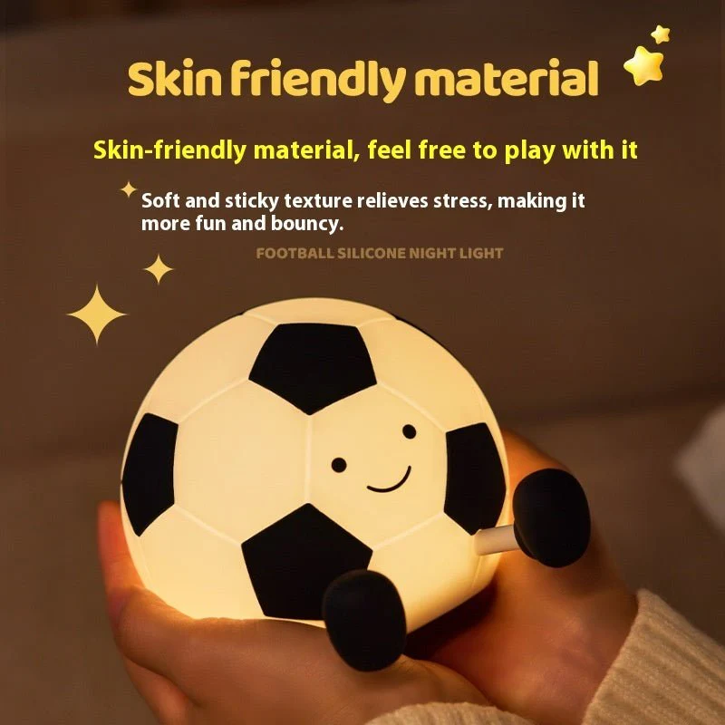 Football Night Light - Touch Control LED Bedside Lamp for Kids & Sports Fans - Image 8