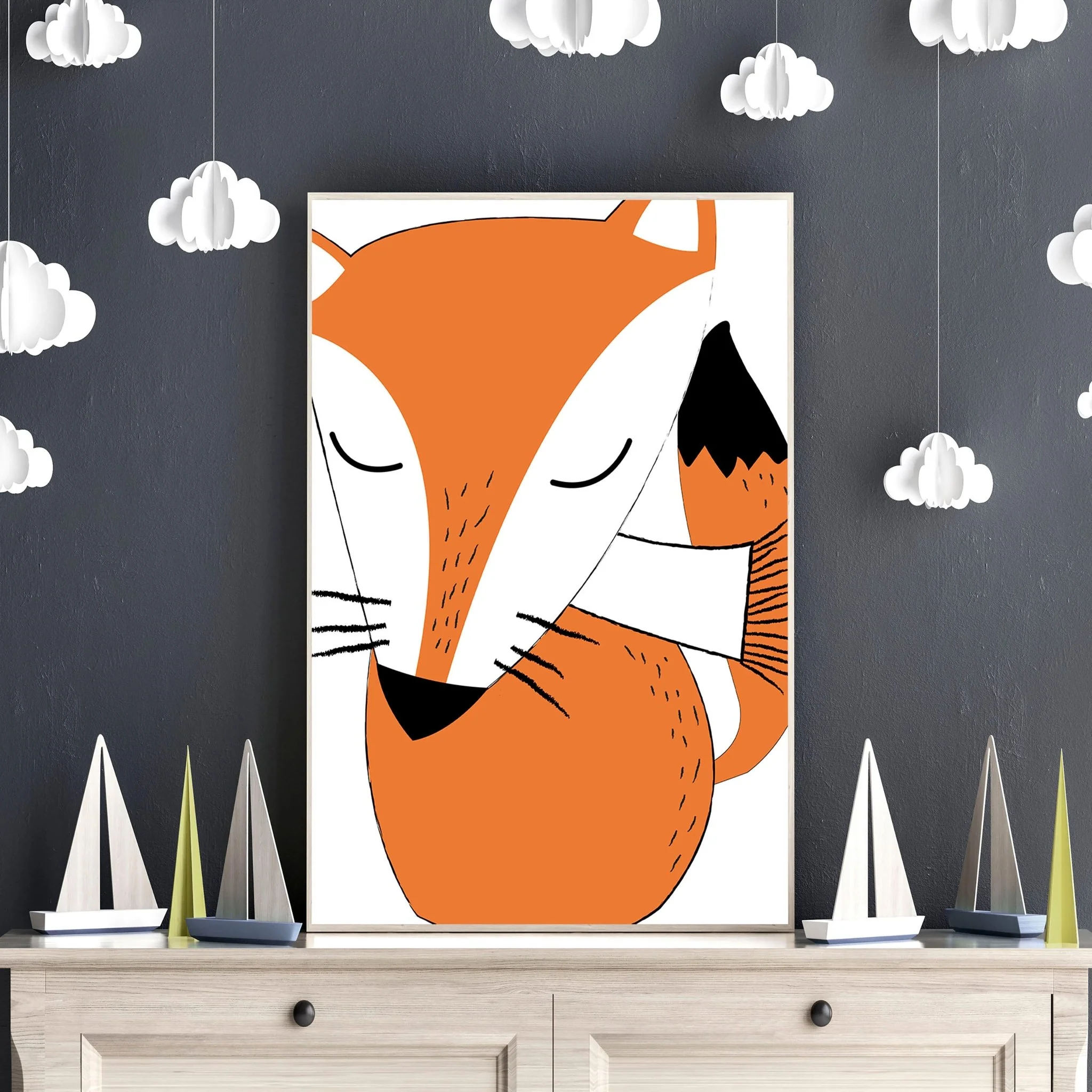 Fox prints for Woodland Nursery wall decor | set of 3 wall art prints - Image 4