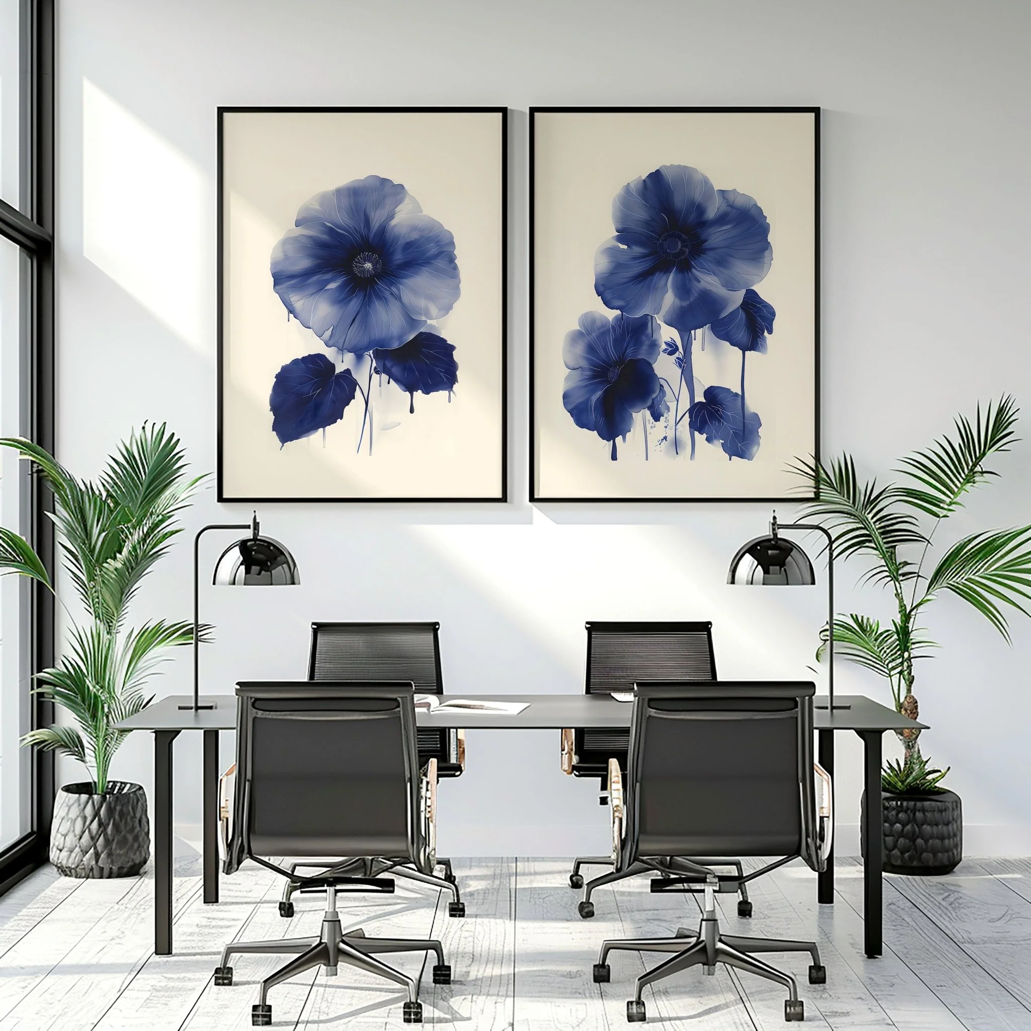 Framed Art On Wall | Set of 2 Botanical Wall art Prints - Image 2
