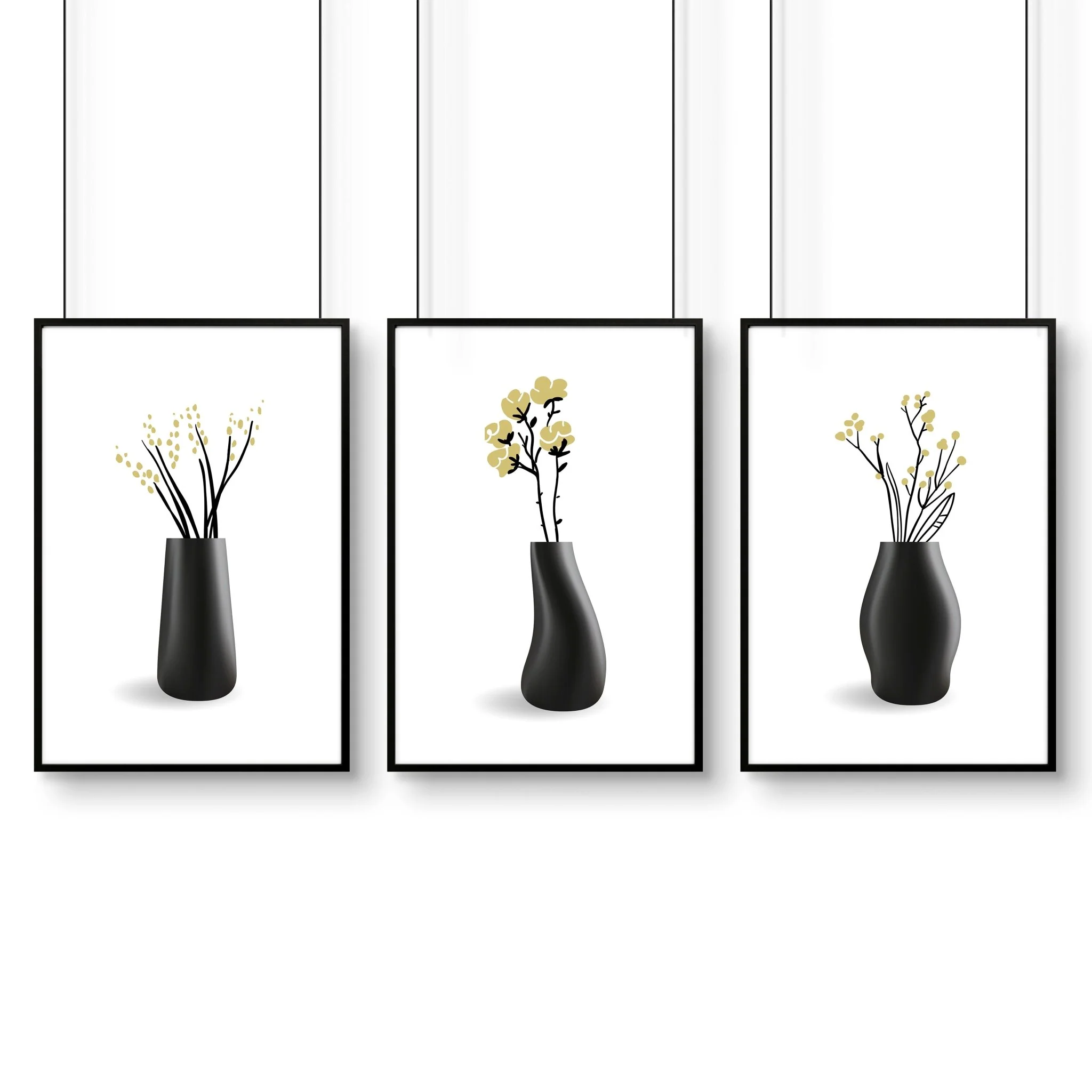 Framed Art Wall | Set of 3 Botanical Wall art Prints - Image 15