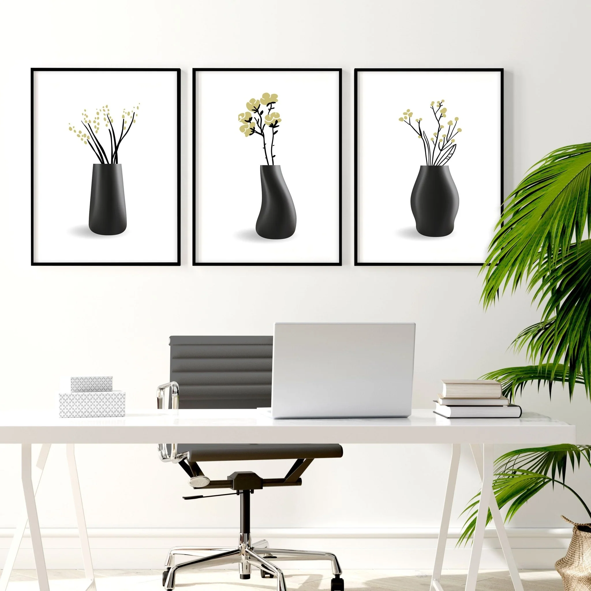 Framed Art Wall | Set of 3 Botanical Wall art Prints - Image 6