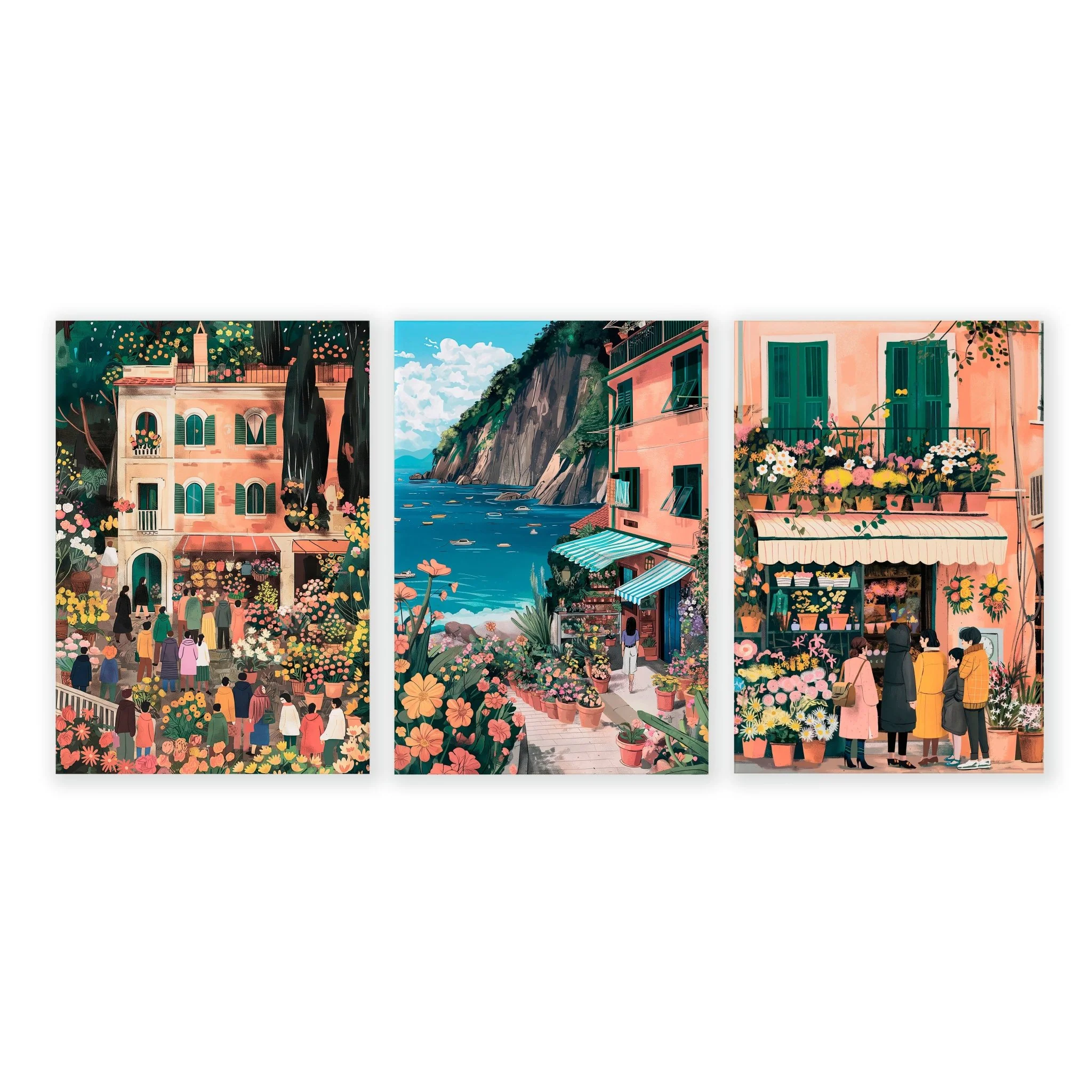Framed Artwork | Set of 3 Italian Lifestyle Wall art Prints - Image 16