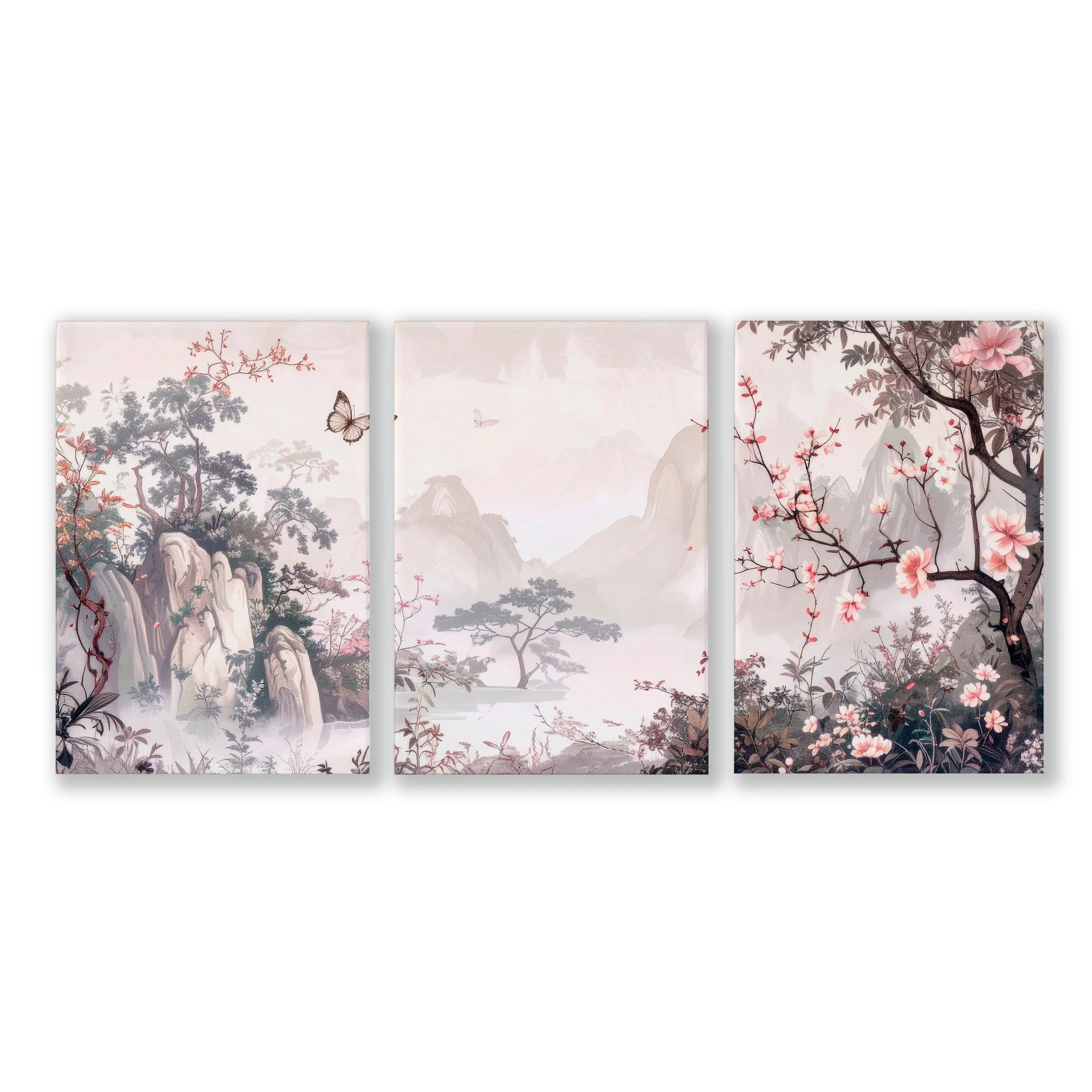 Framed Artworks | Set of 3 Chinoiserie Wall art Prints - Image 12
