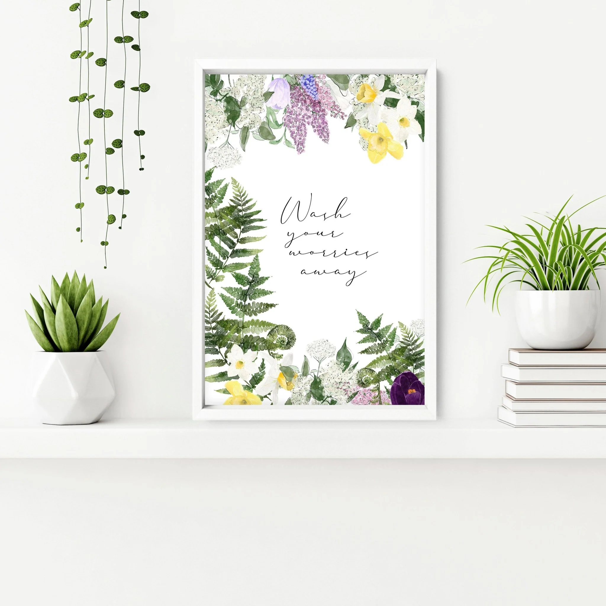 Framed bathroom prints | set of 2 wall art prints - Image 3