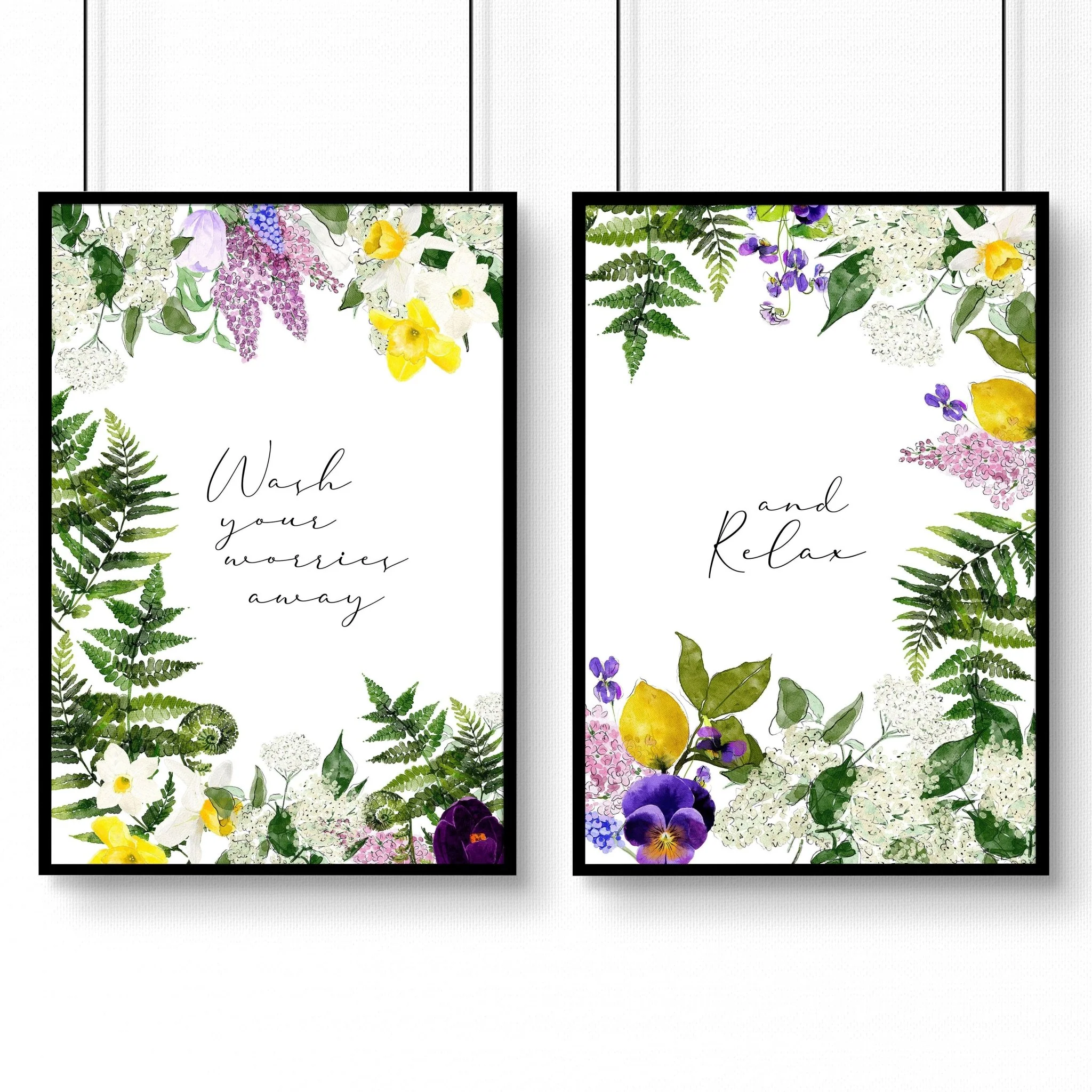 Framed bathroom prints | set of 2 wall art prints - Image 8