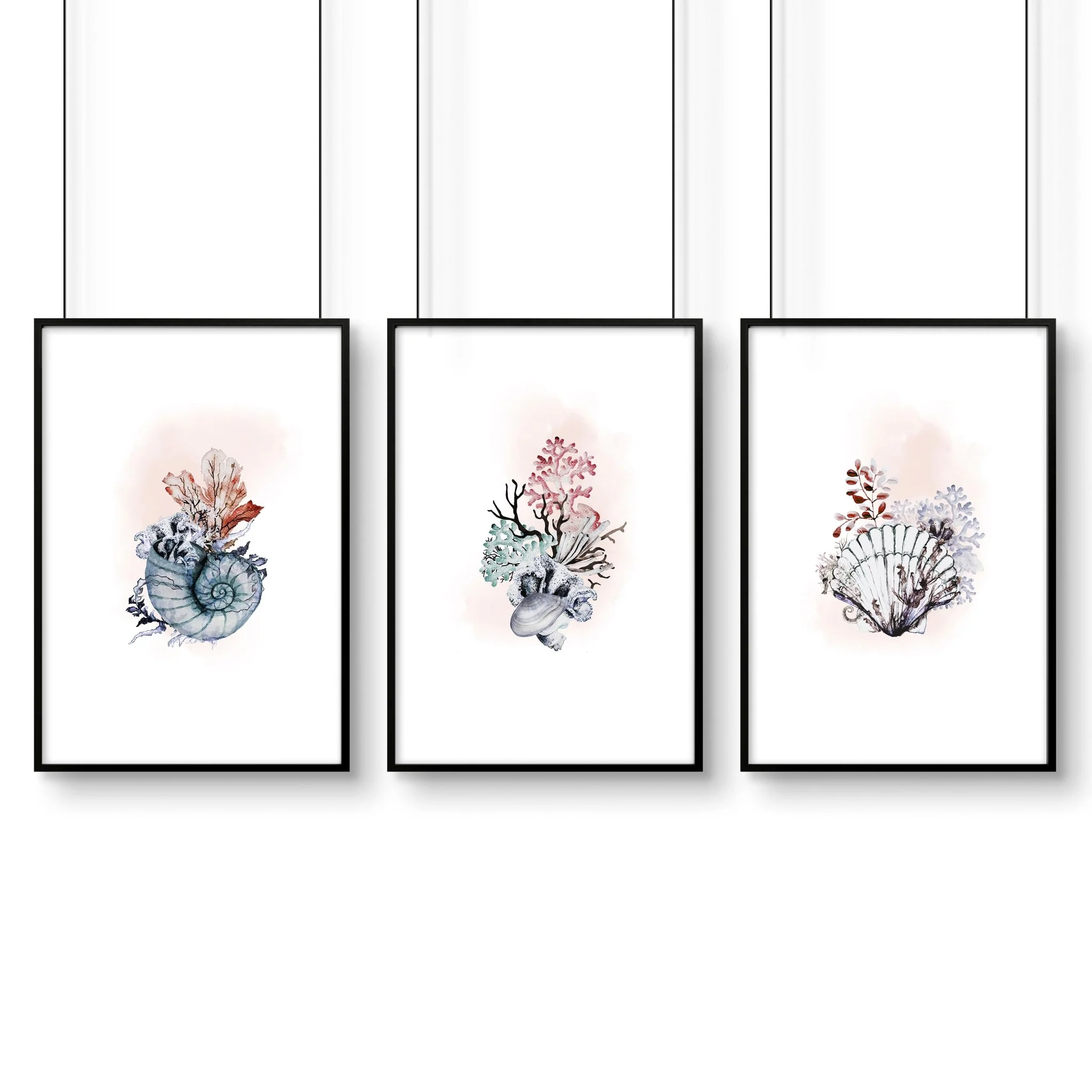 Coastal wall art | Set of 3 framed pictures - Image 10