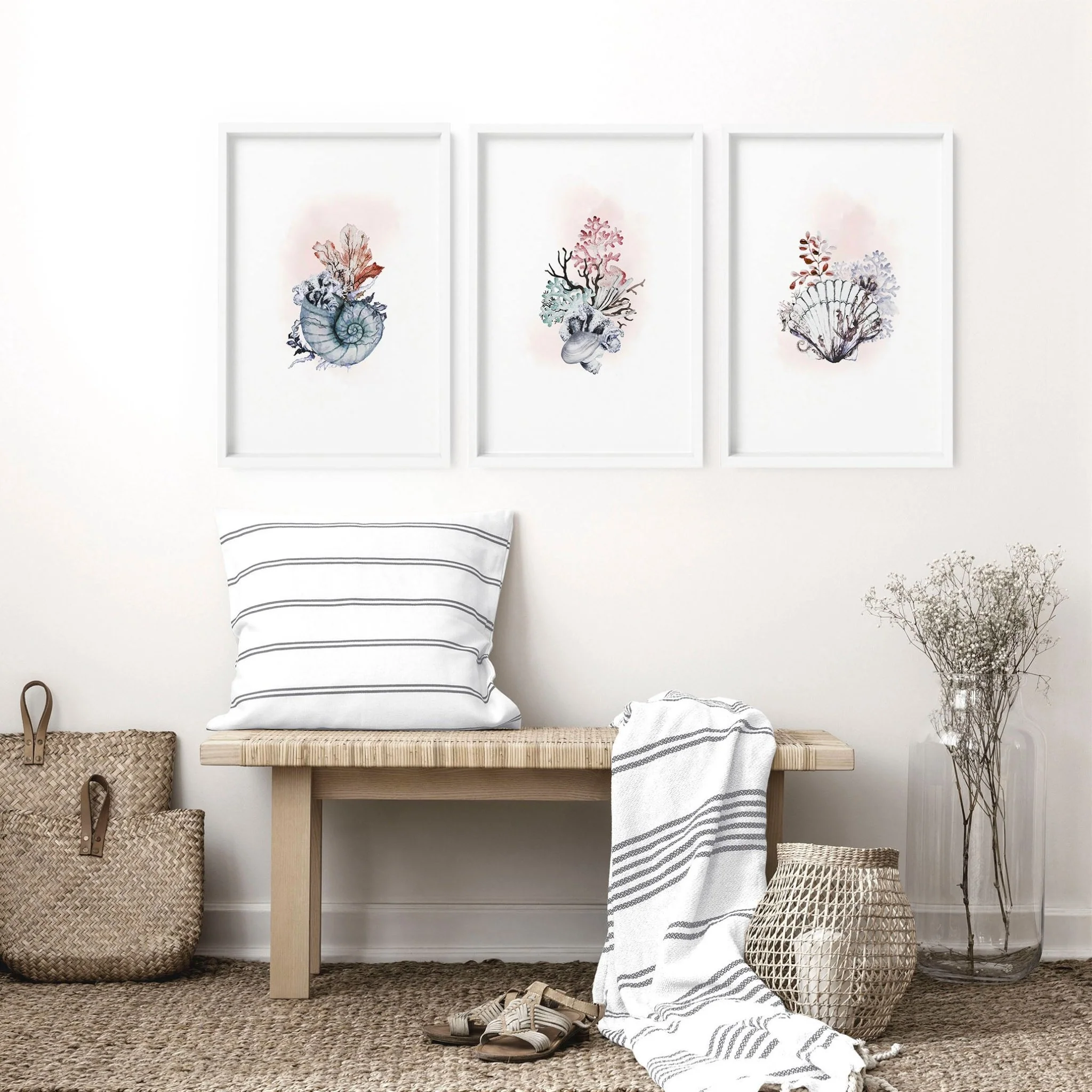 Coastal wall art | Set of 3 framed pictures - Image 9