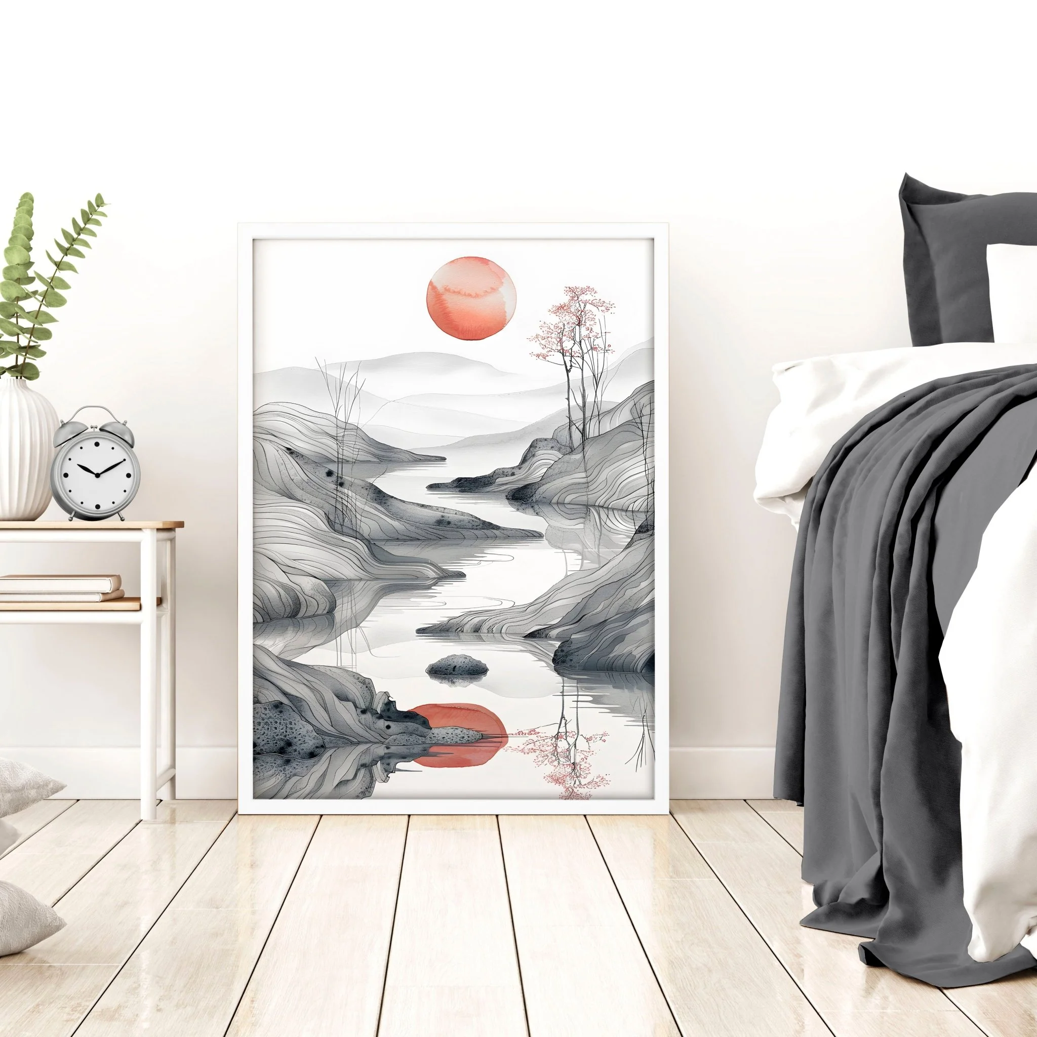 Framed Gallery Wall | Set of 3 Asian Inspired Wall art Prints - Image 8
