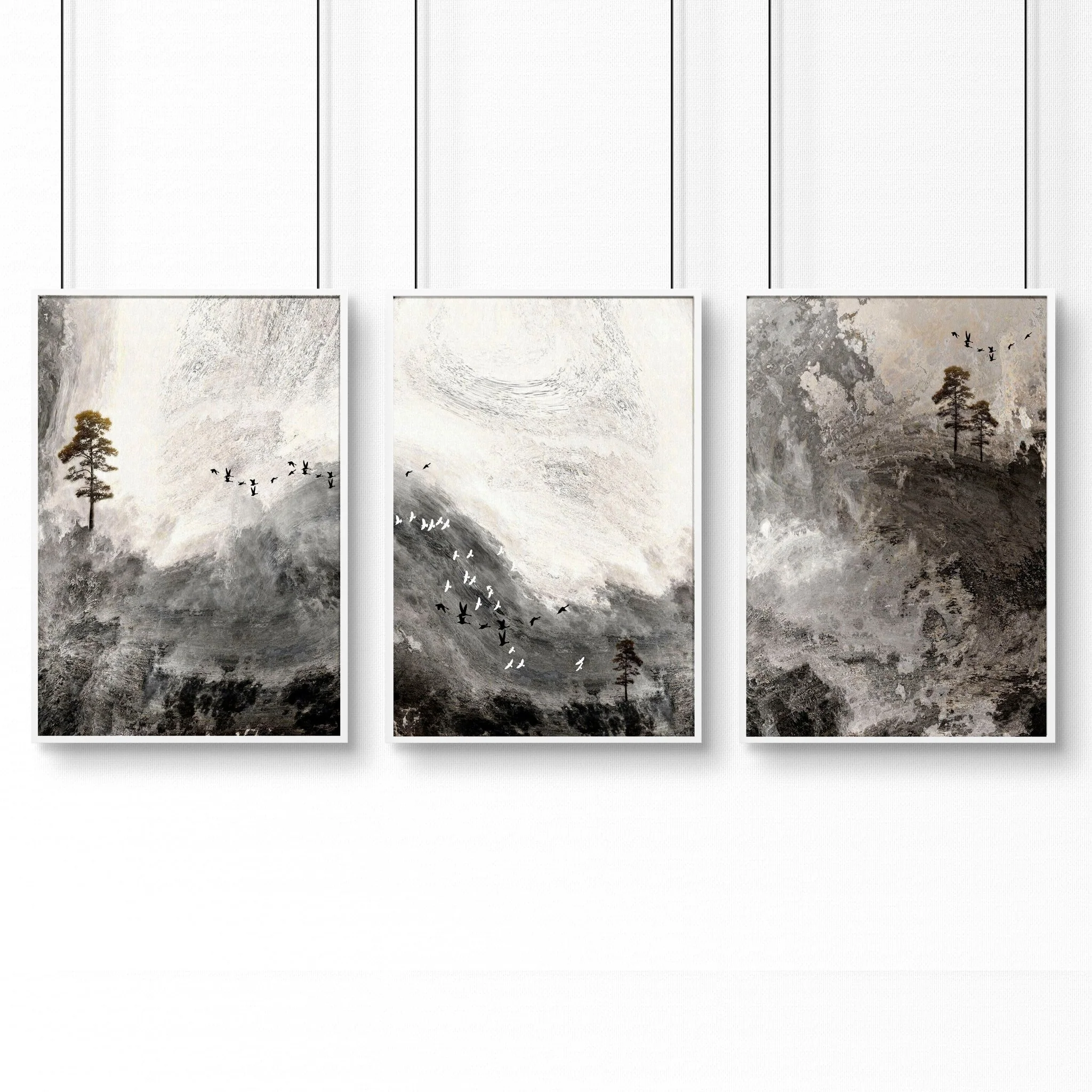 Framed landscape print for home office decor | set of 3 wall art - Image 10