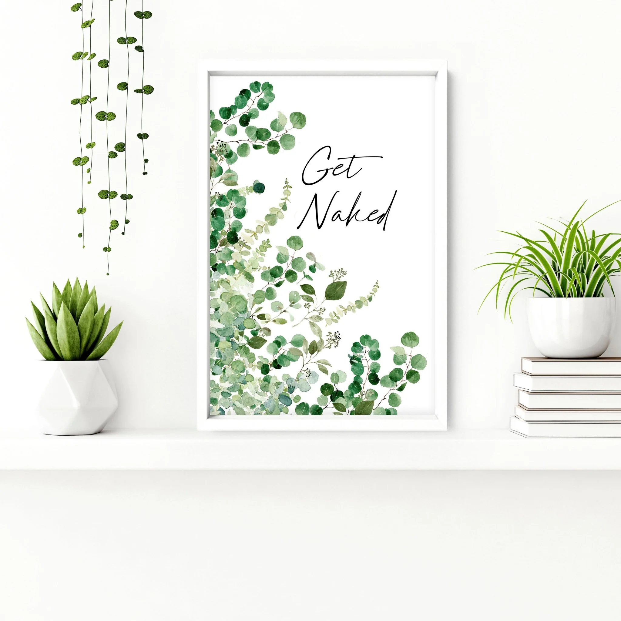 Framed picture for bathroom | Set of 2 wall art prints - Image 3