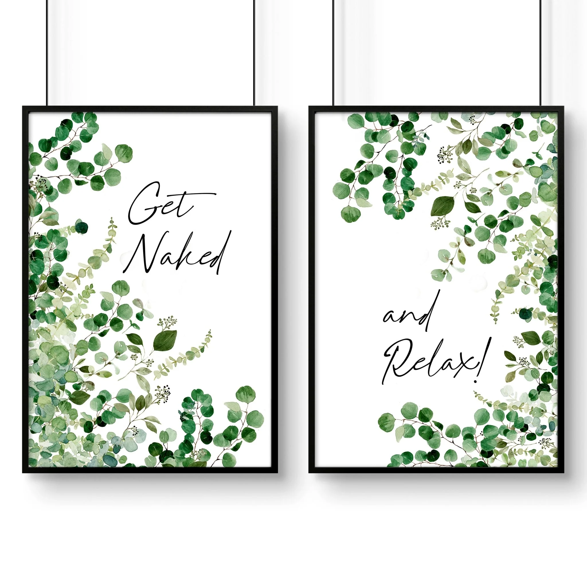 Framed picture for bathroom | Set of 2 wall art prints - Image 8