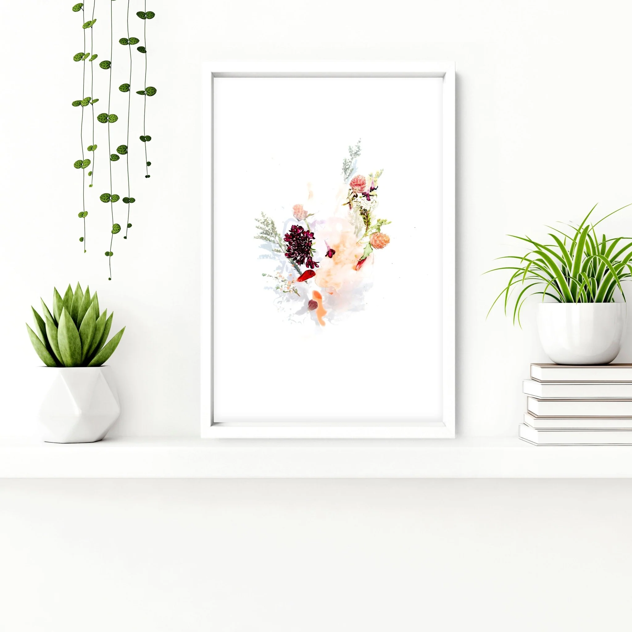 Shabby chic framed pictures bathroom | Set of 3 wall art prints - Image 6