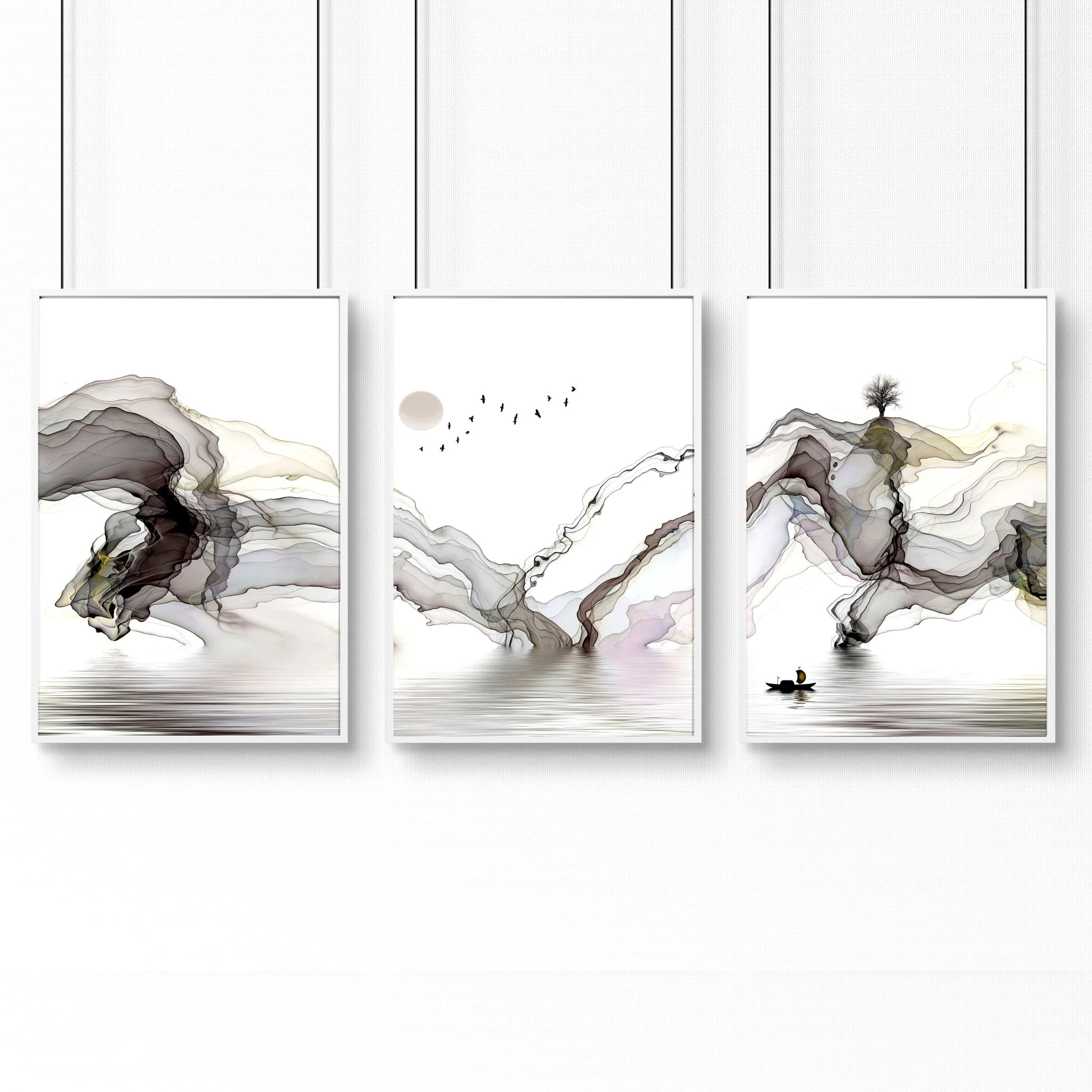 Framed Pictures For Living Room | Set of 3 wall art prints - Image 14