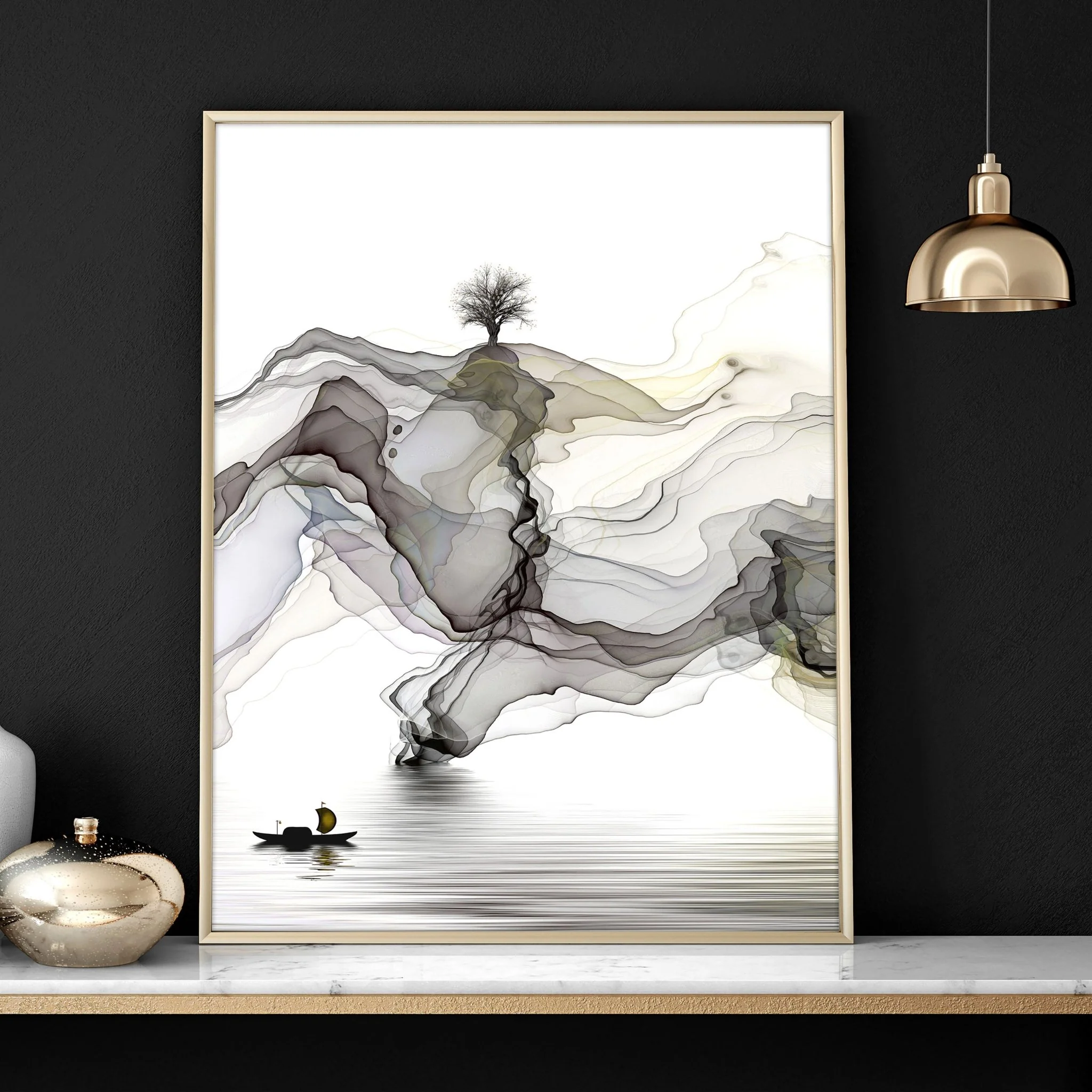 Framed Pictures For Living Room | Set of 3 wall art prints - Image 9