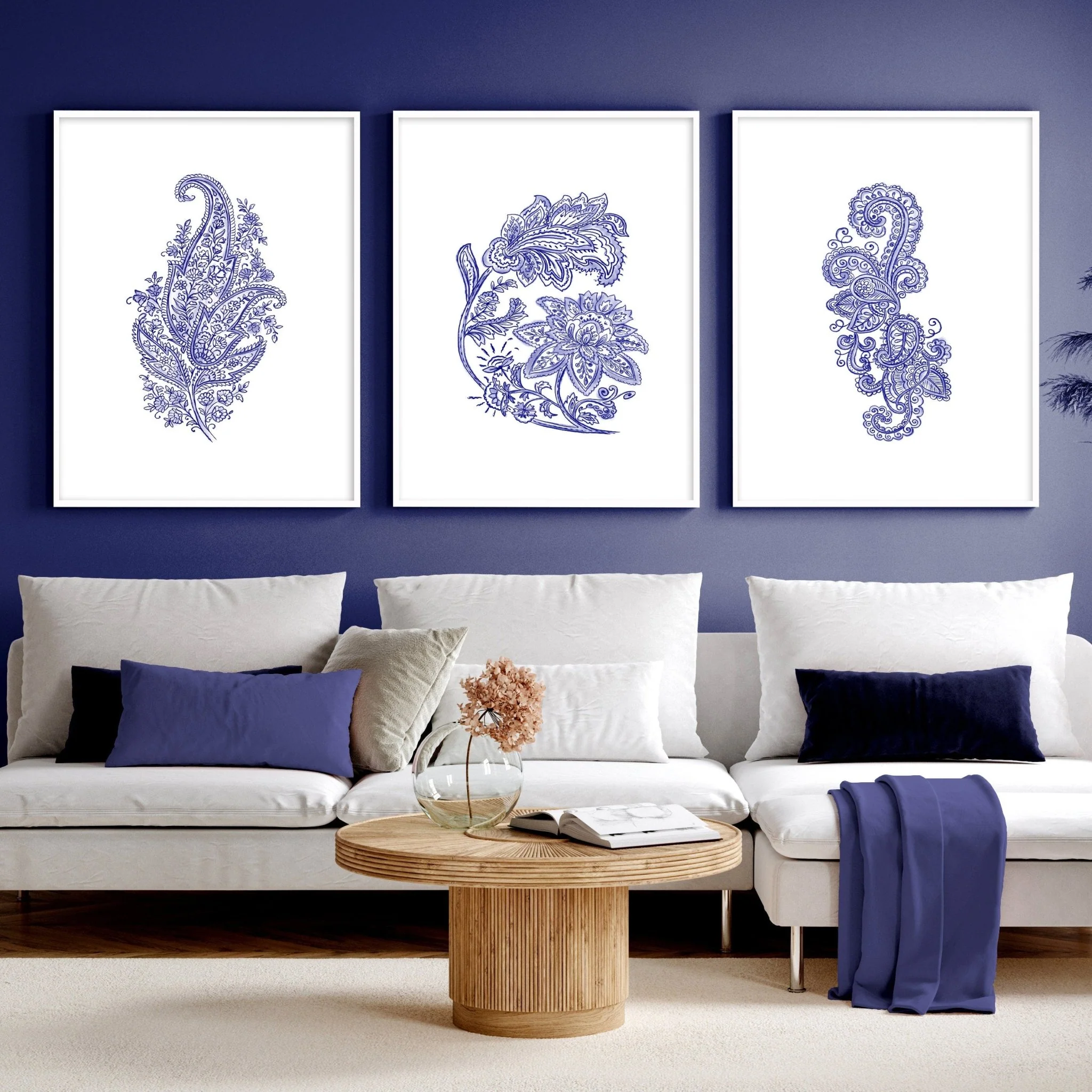 Framed pictures for living room walls | set of 3 wall art prints - Image 2