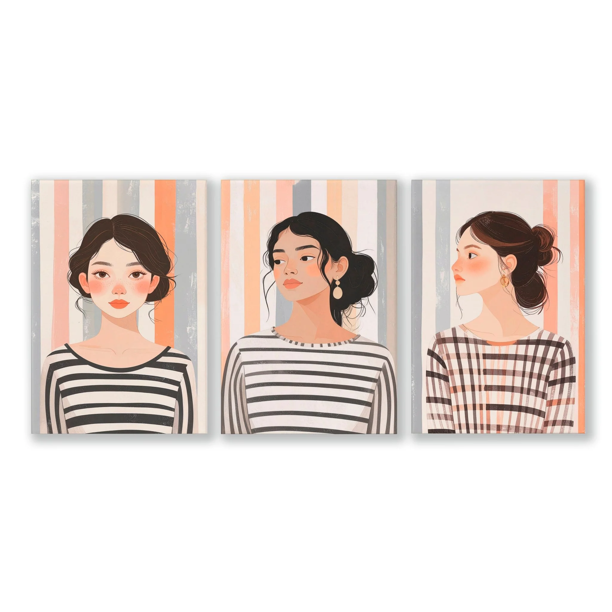 Framed Pictures For The Living Room | Set of 3 Boho Women Wall art Prints - Image 19