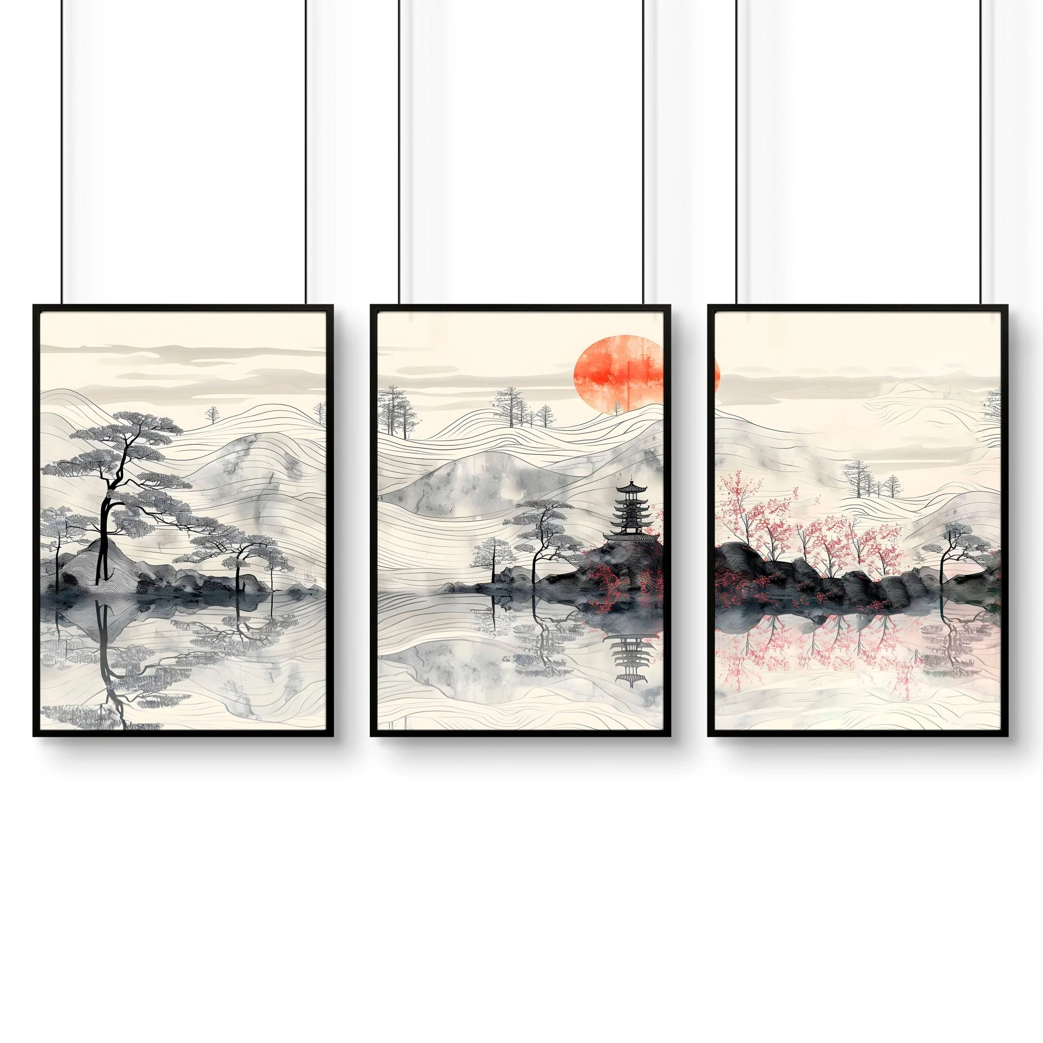 Framed Posters For Living Room | Set of 3 wall art prints - Image 12