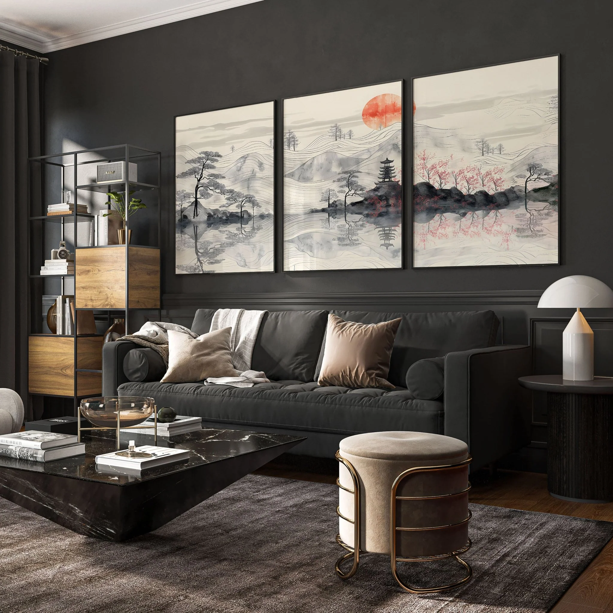 Framed Posters For Living Room | Set of 3 wall art prints - Image 3