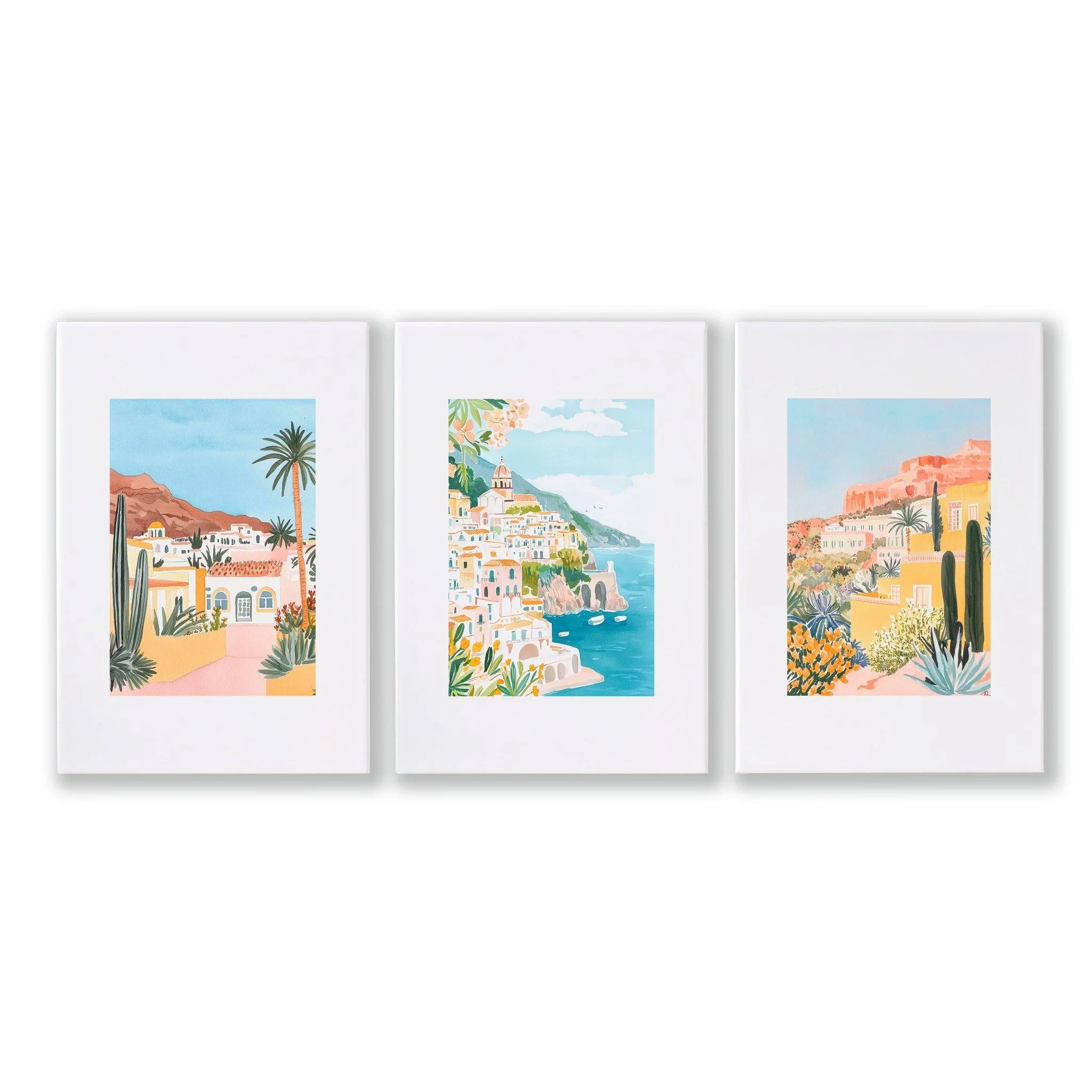 Framed Posters | Set of 3 Beach Decor Wall art Prints - Image 12