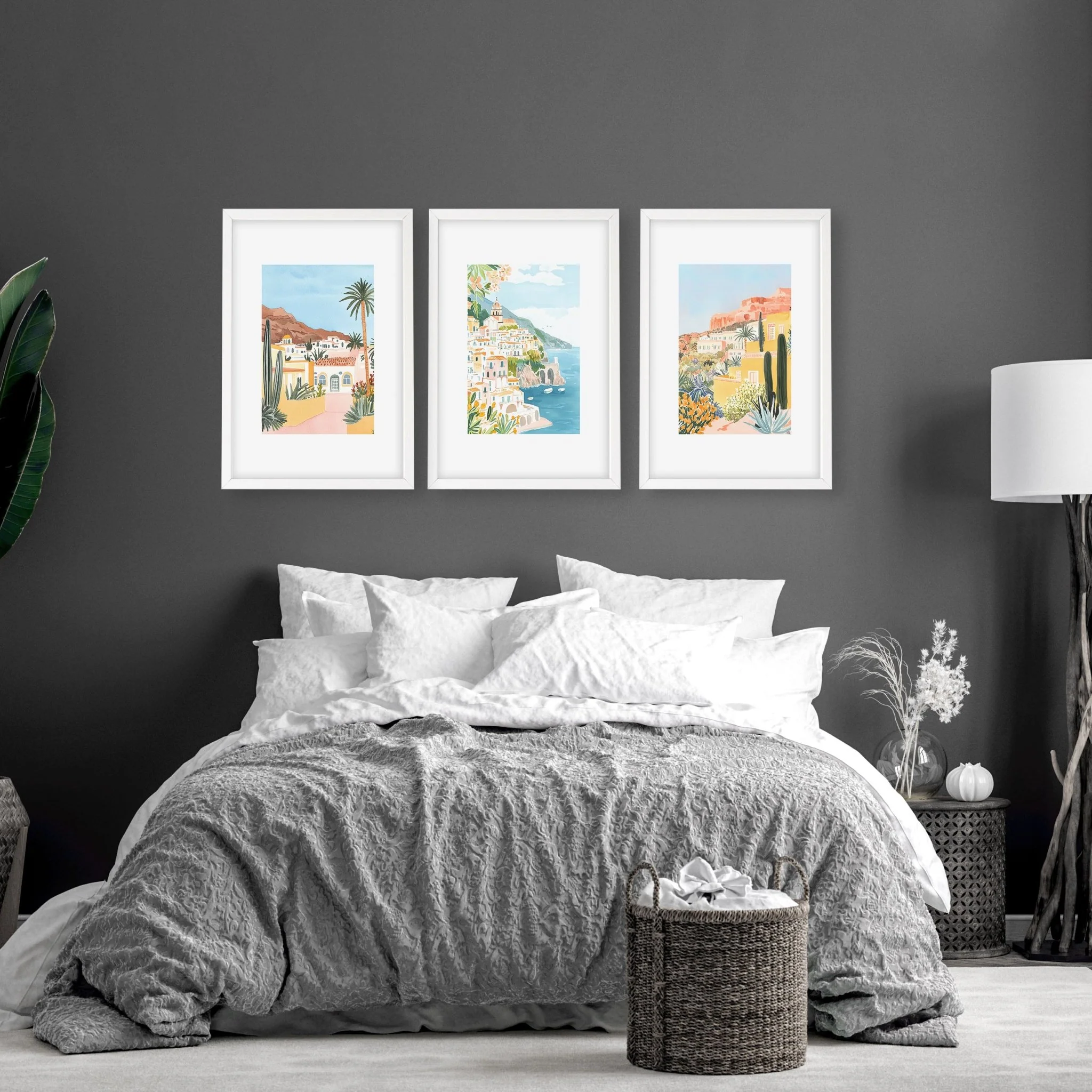Framed Posters | Set of 3 Beach Decor Wall art Prints - Image 3
