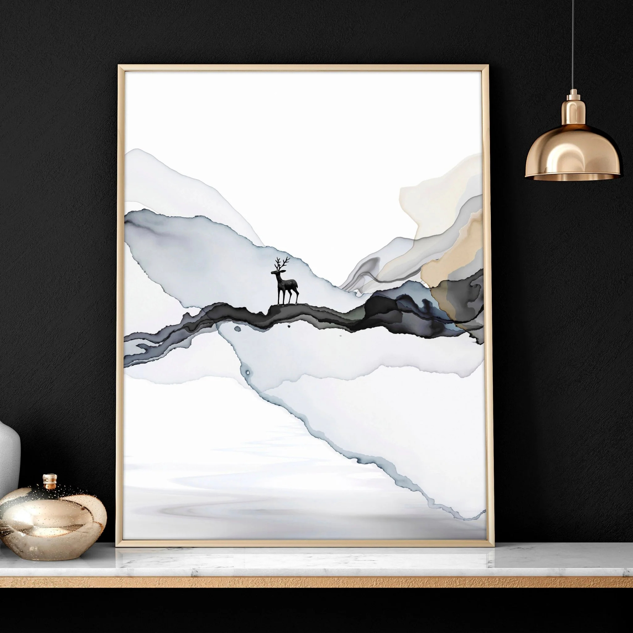 Framed print set of 3 | Landscape wall art for Living room - Image 4