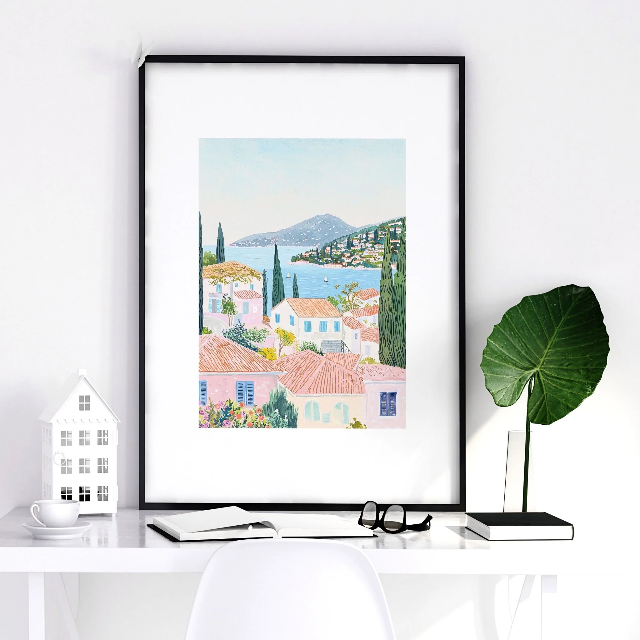 Framed Print Wall | Set of 3 Beach Decor Wall art Prints - Image 12