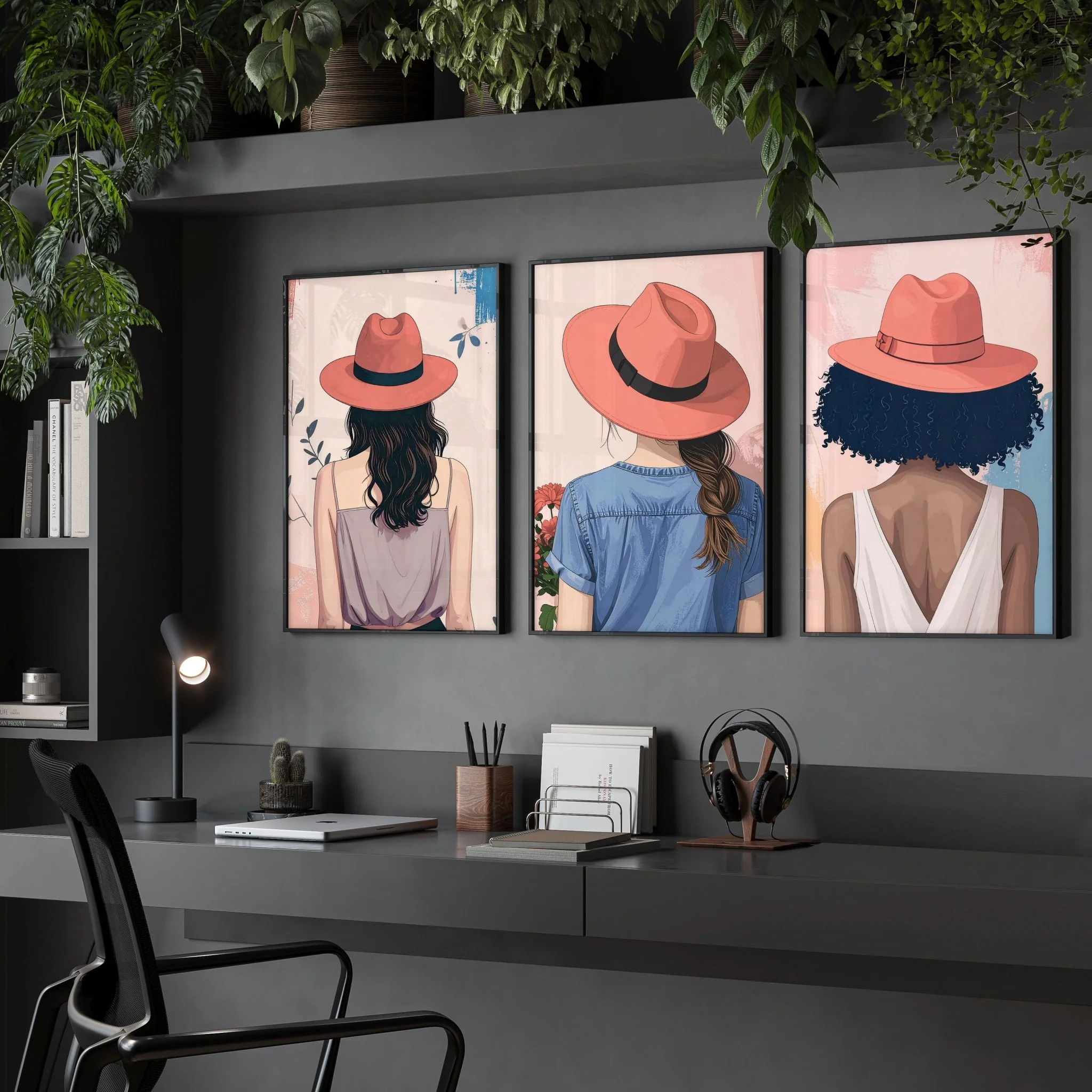 Framed Prints Large | Set of 3 Boho Women Wall art Prints - Image 2