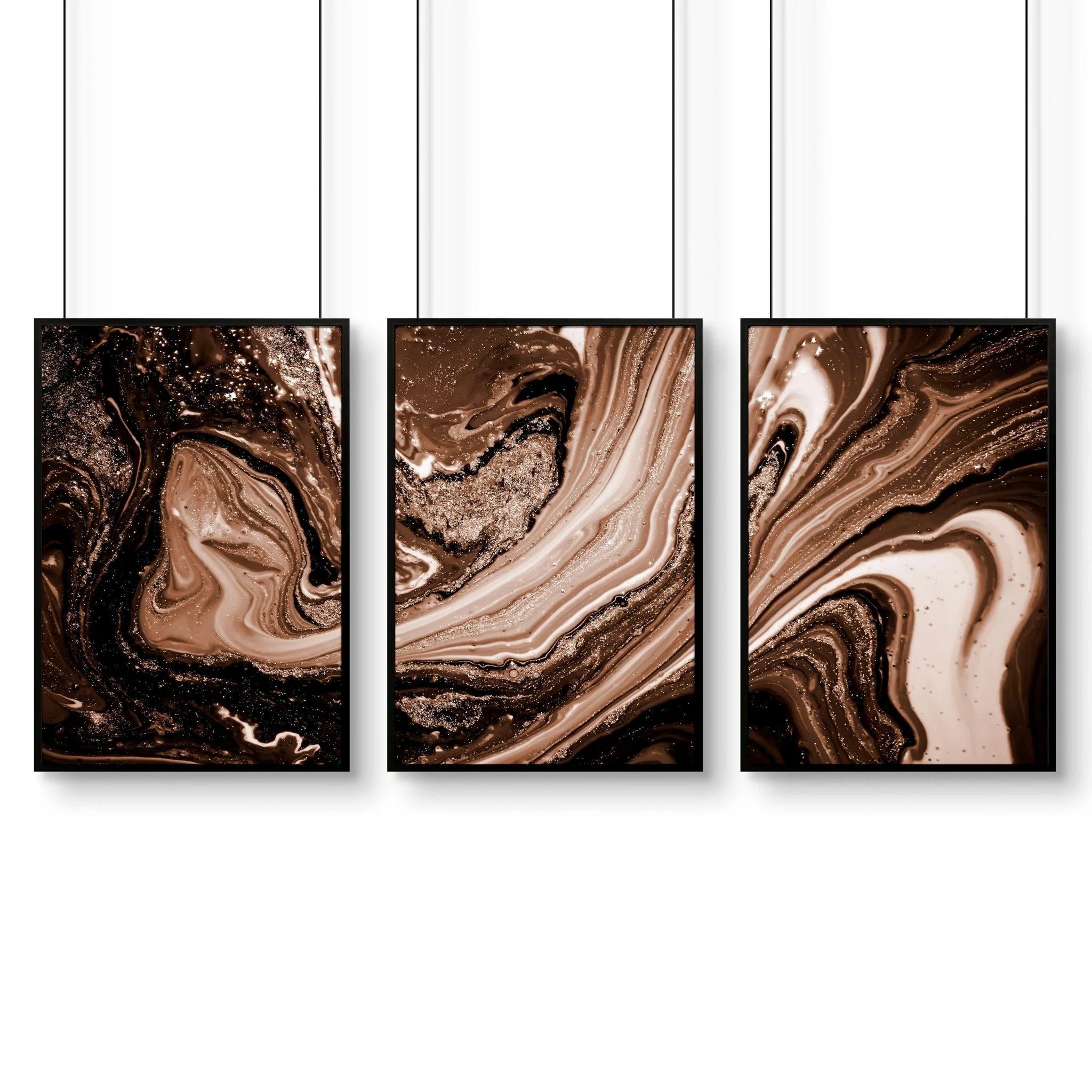 Framed wall art abstract | set of 3 wall art prints - Image 9