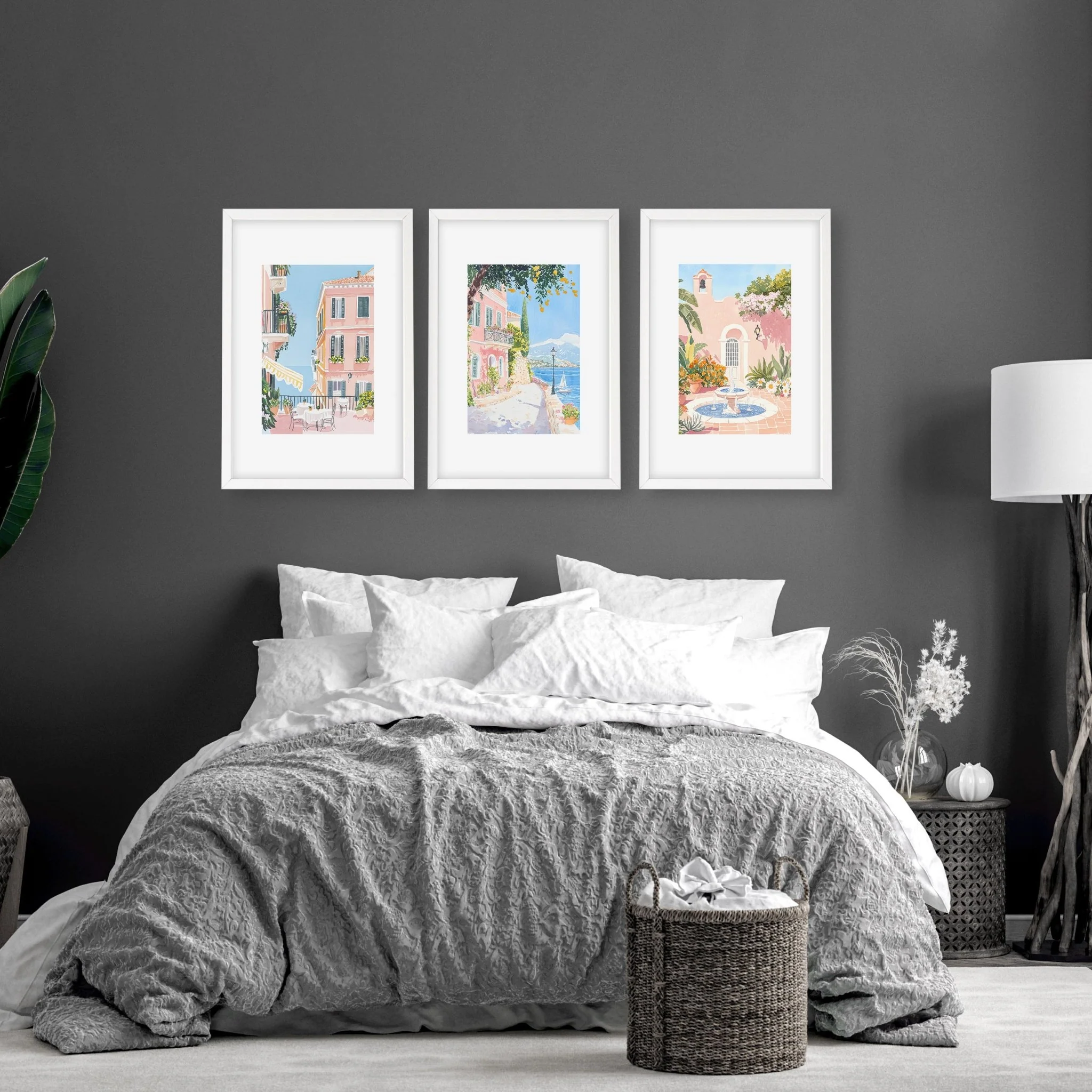 Framed Wall Art Large | Set of 3 Beach Decor Wall art Prints - Image 3