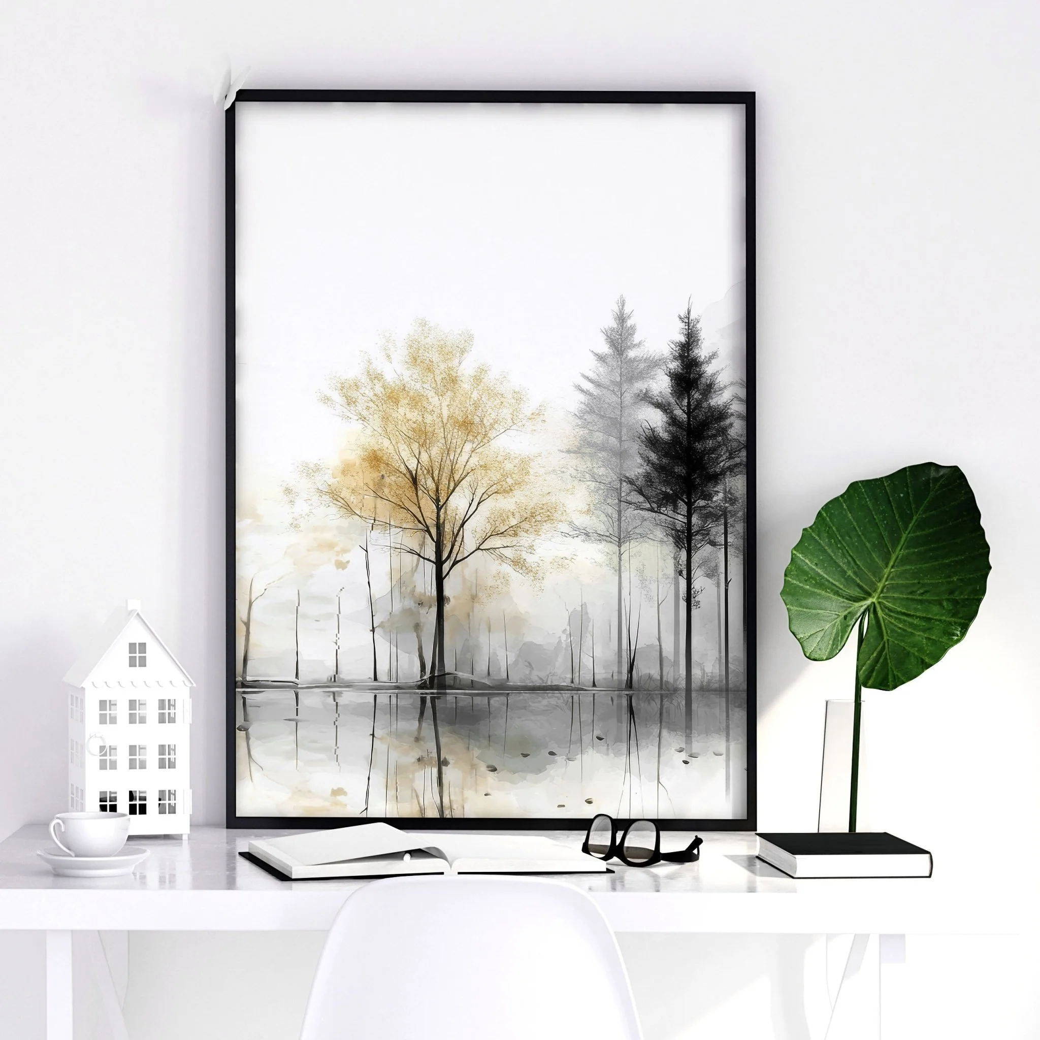 Framed Wall Art Set of 3 | Set of 3 Asian Inspired Wall art Prints - Image 12