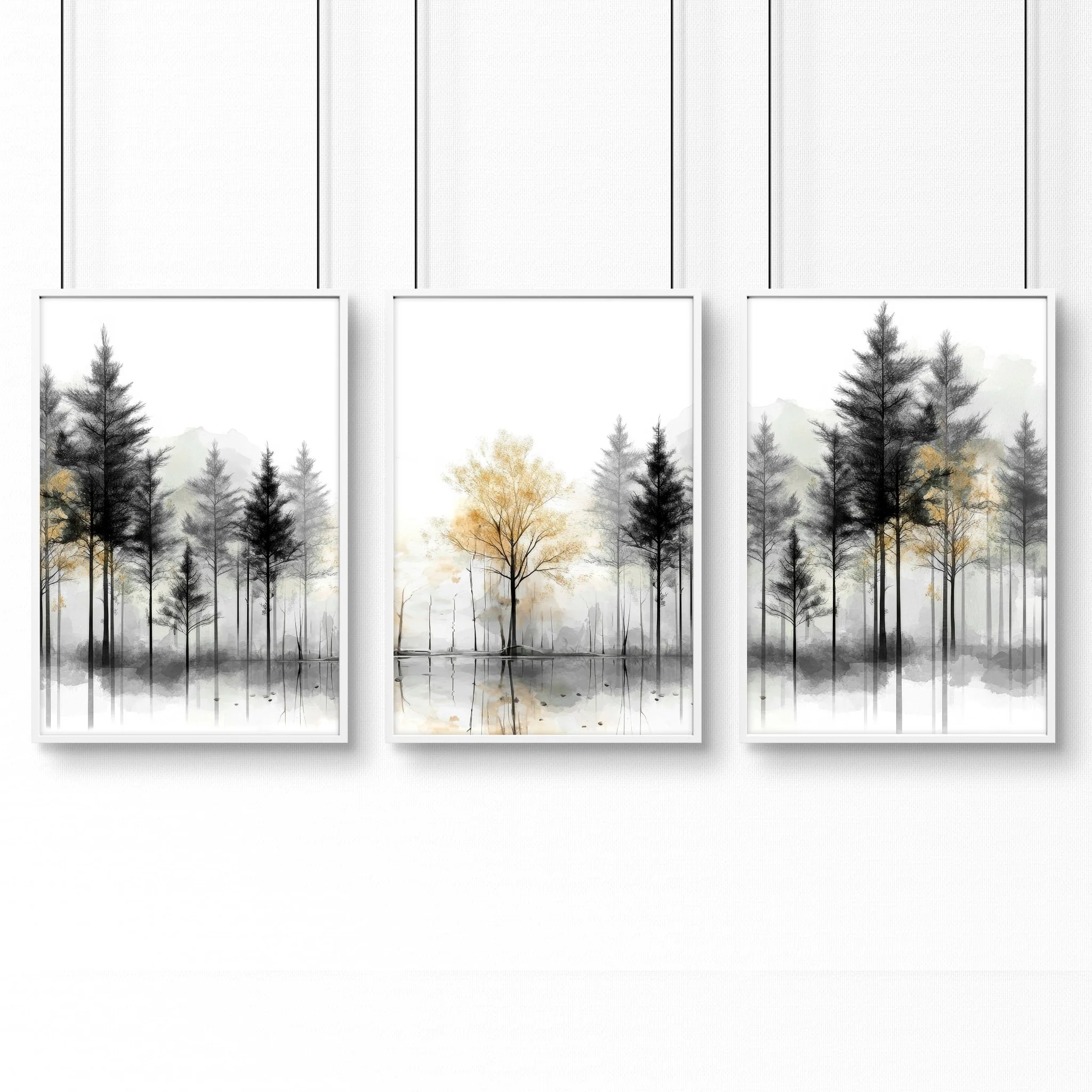 Framed Wall Art Set of 3 | Set of 3 Asian Inspired Wall art Prints - Image 16