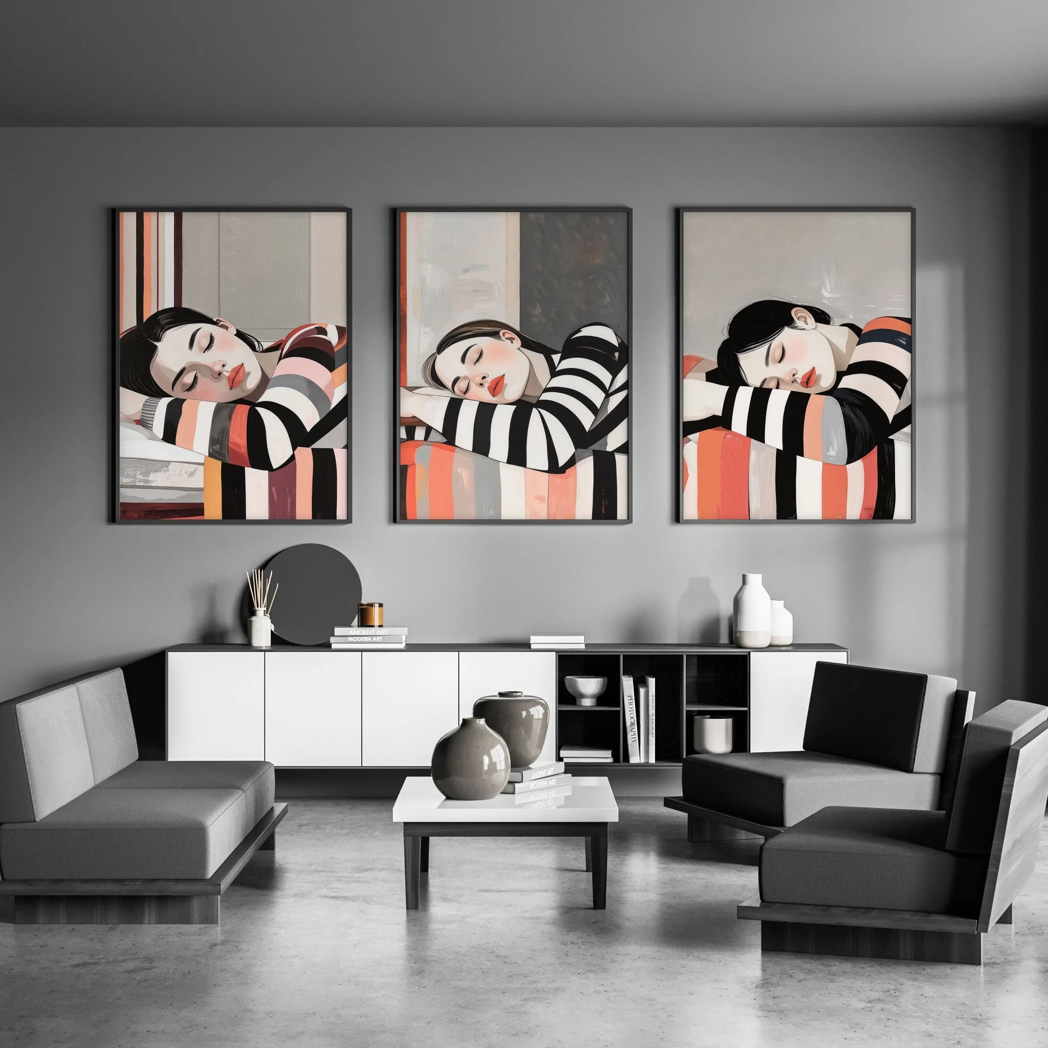 Frames Poster | Set of 3 Boho Women Wall art Prints - Image 6