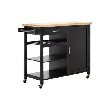Frankfurt Black Kitchen Trolley - Image 5