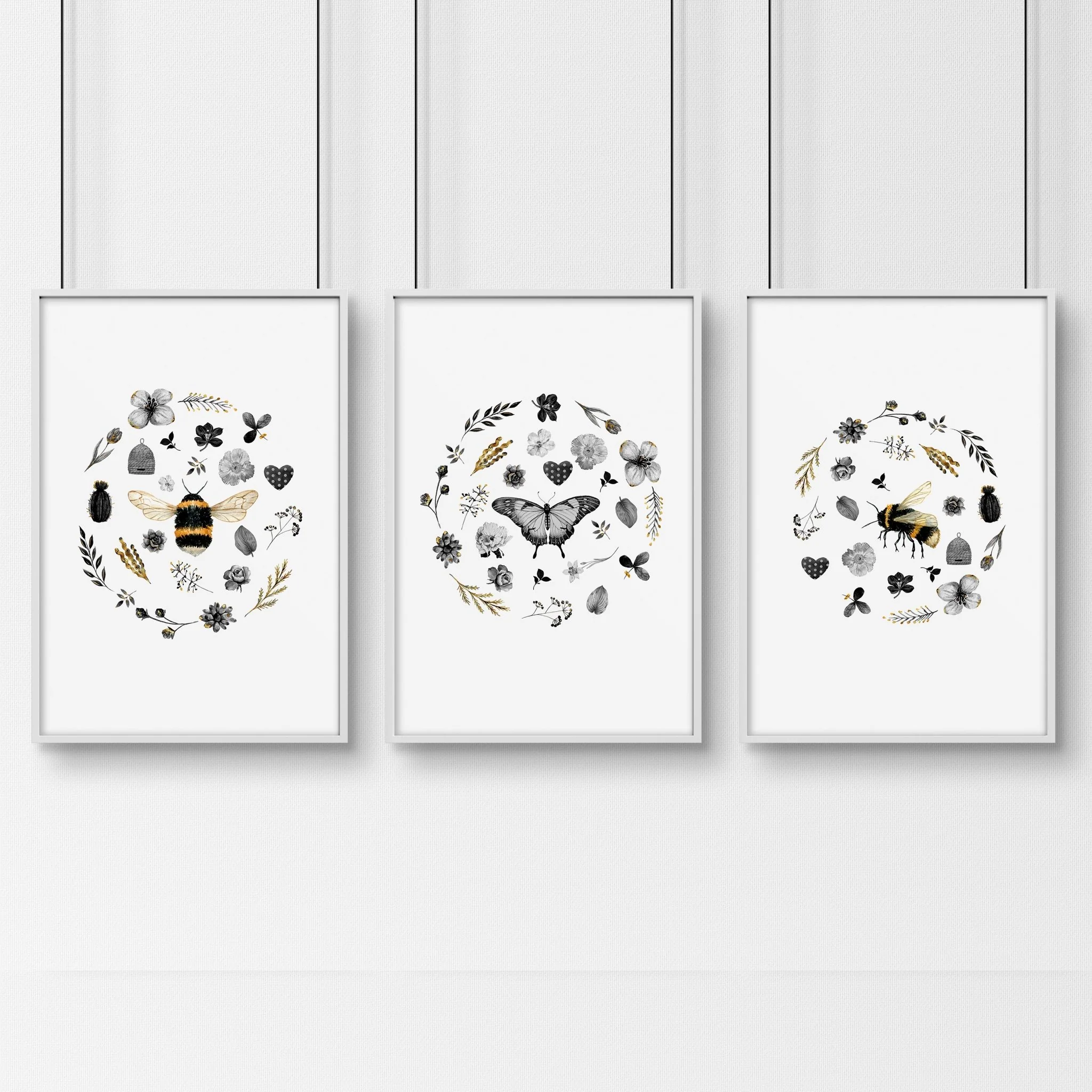 French country bedroom decor | set of 3 framed wall art prints - Image 9