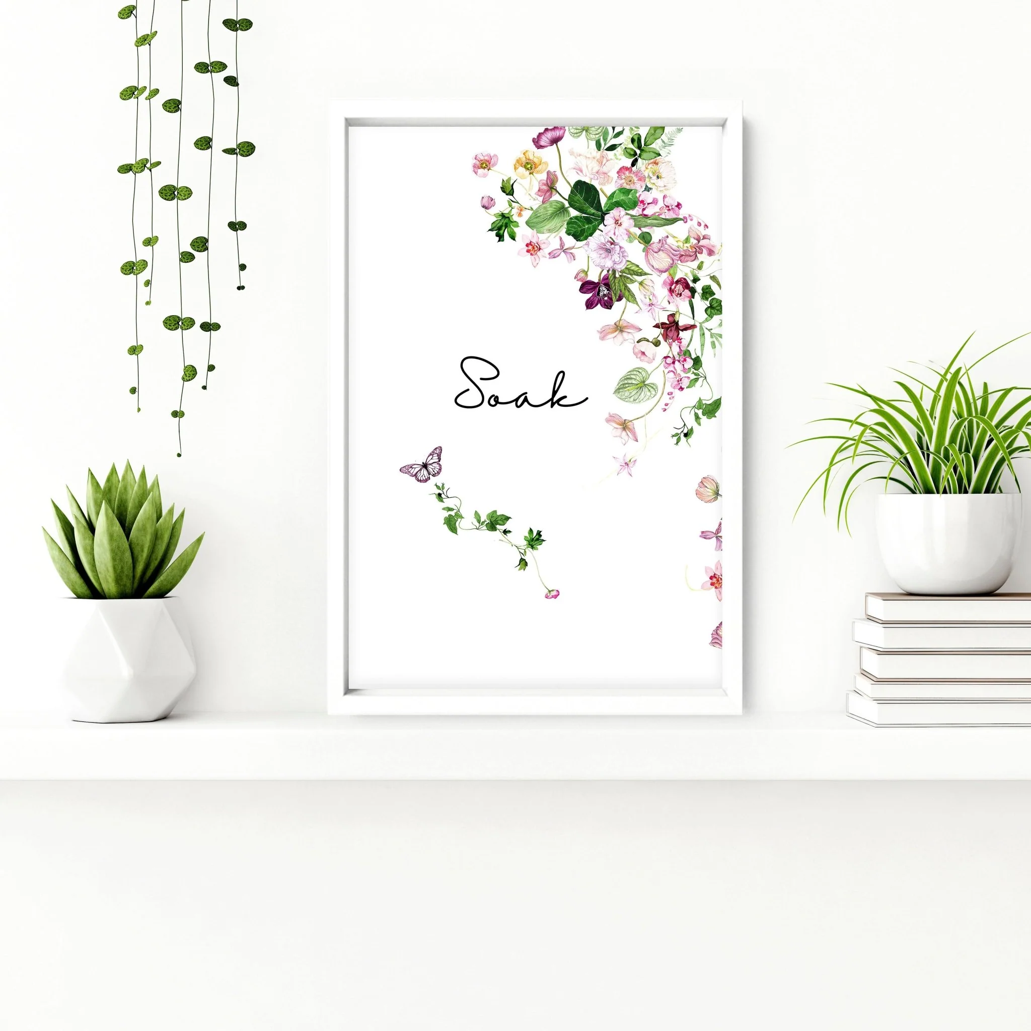French style country bathrooms | Set of 3 framed wall art - Image 4